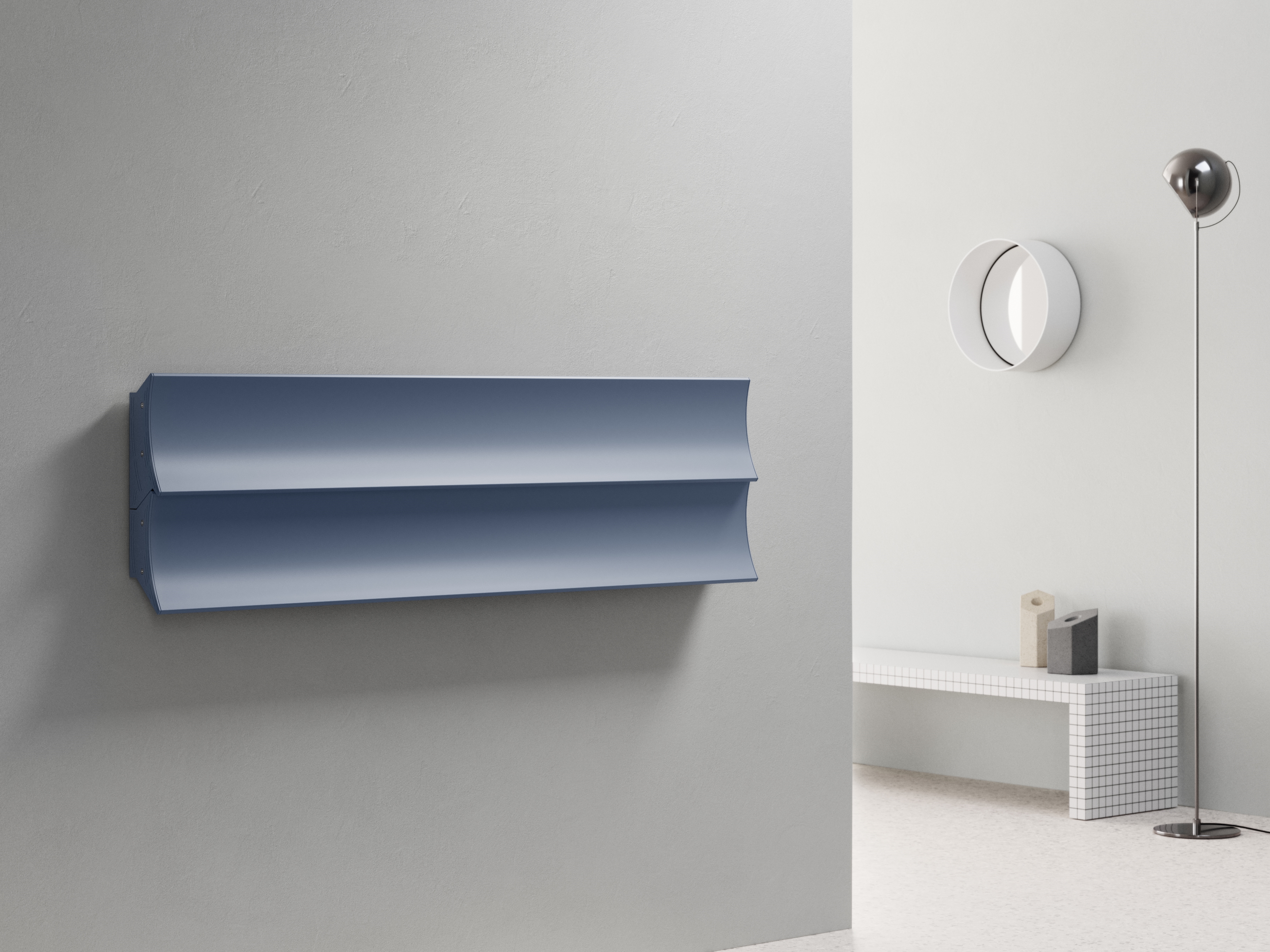 PARENTHESIS HORIZONTAL decorative radiator By Caleido design Marco Piva