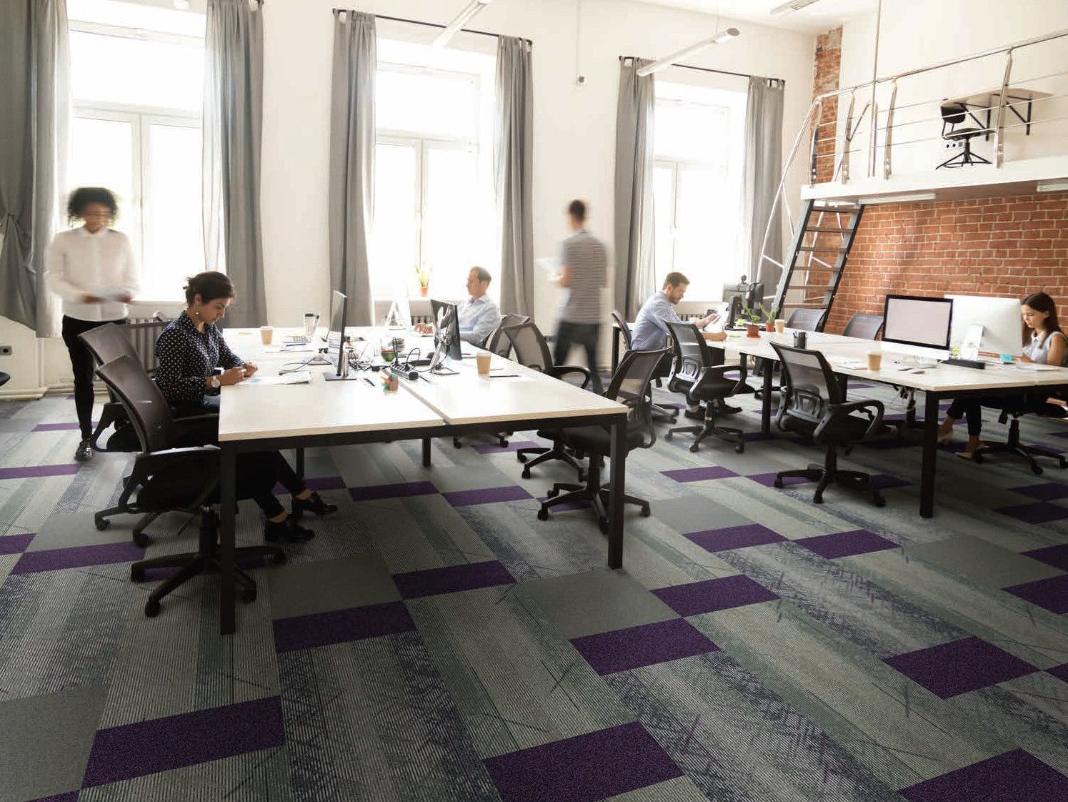 PEAKS by Carpets Inter - Moquette in Nylon® a quadrotte