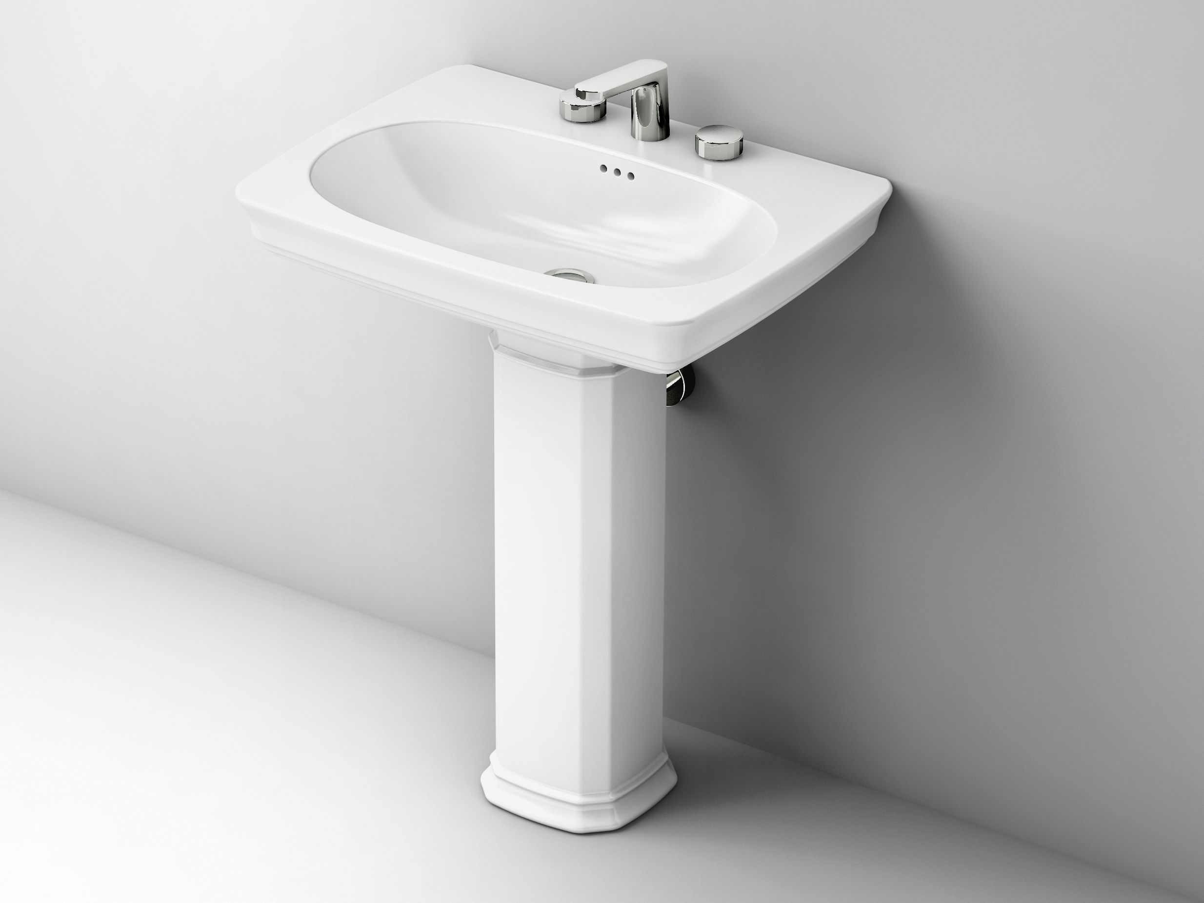 CIVITAS Pedestal washbasin Civitas Collection By Artceram design
