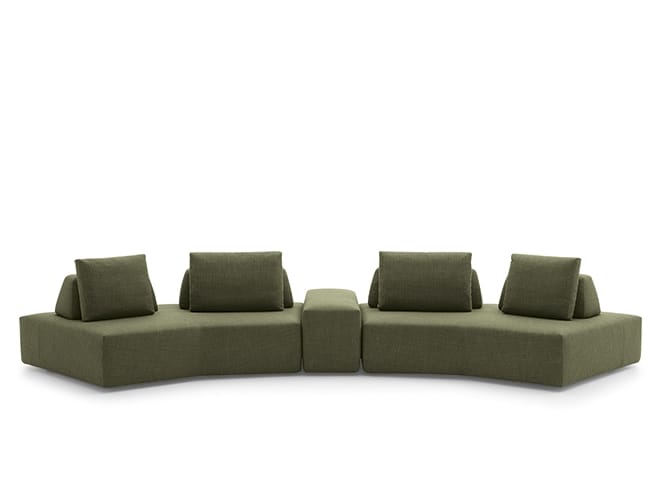 PLATFORM by Felis - Divano curvo in tessuto