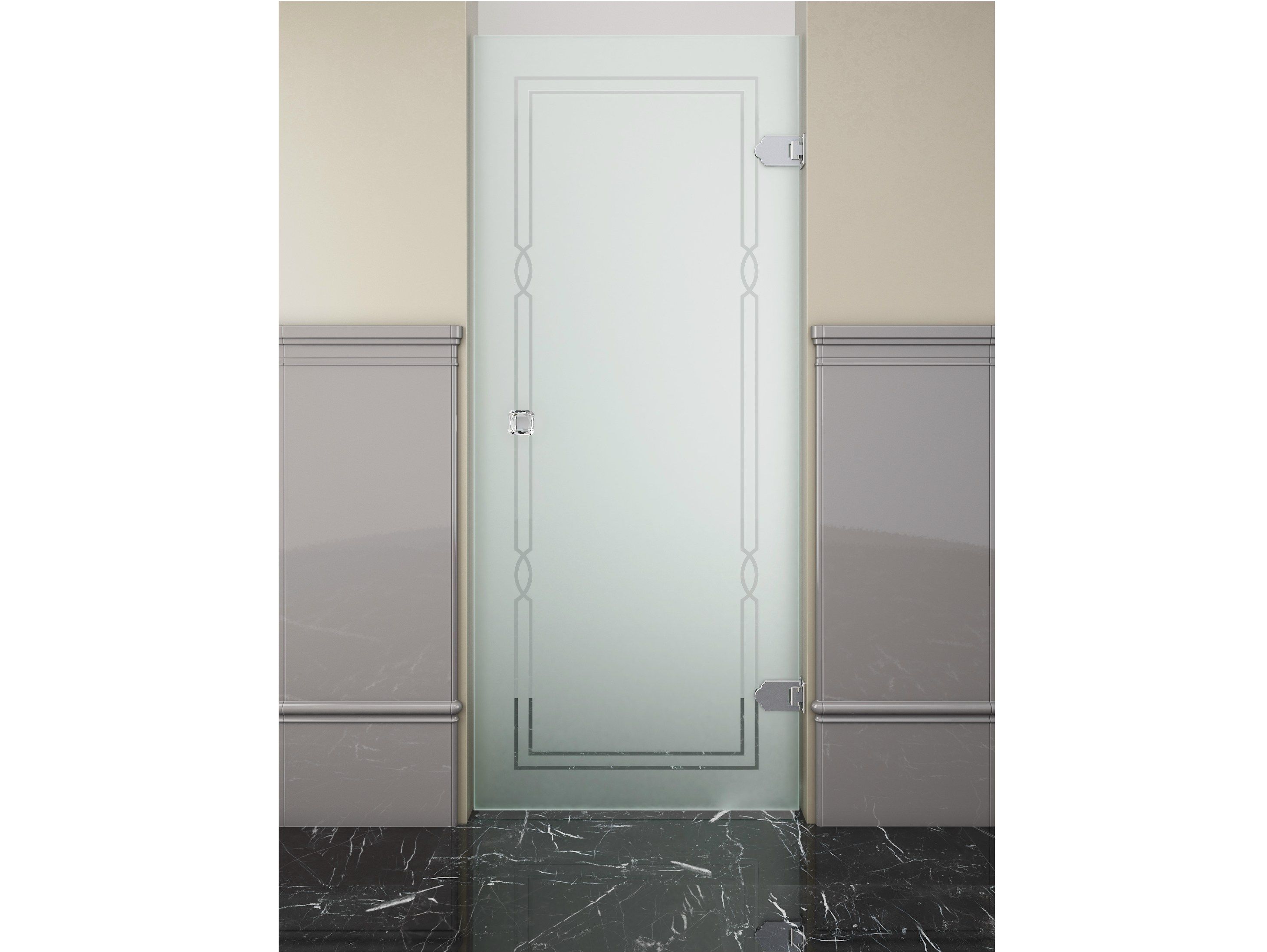 MODERN by Devon&Devon - Box doccia a nicchia con porta a battente