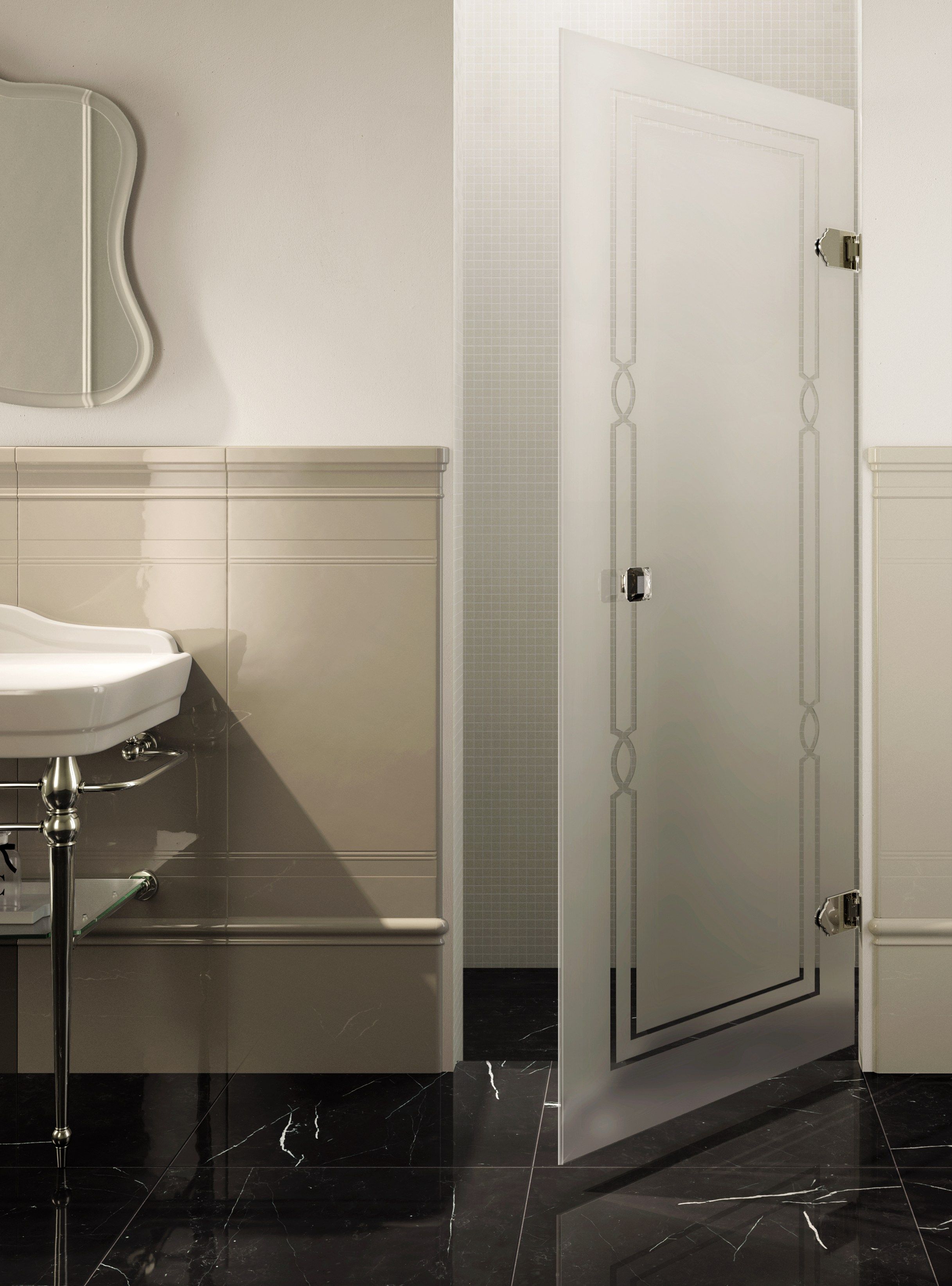 MODERN by Devon&Devon - Box doccia a nicchia con porta a battente - 2