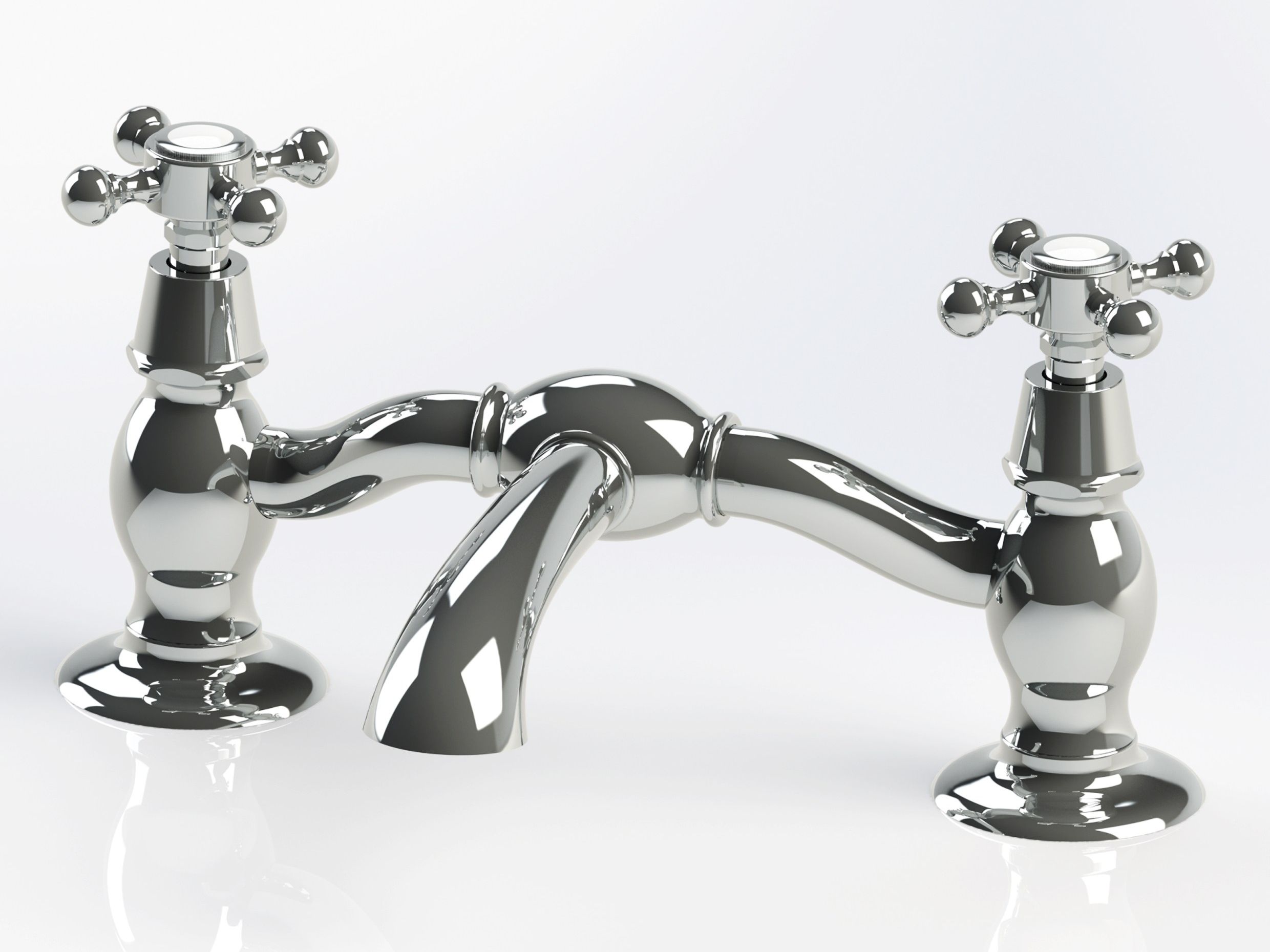 RL1013 | Rubinetto per lavabo by BLEU PROVENCE - Rubinetto per lavabo a 2 fori da piano in ottone