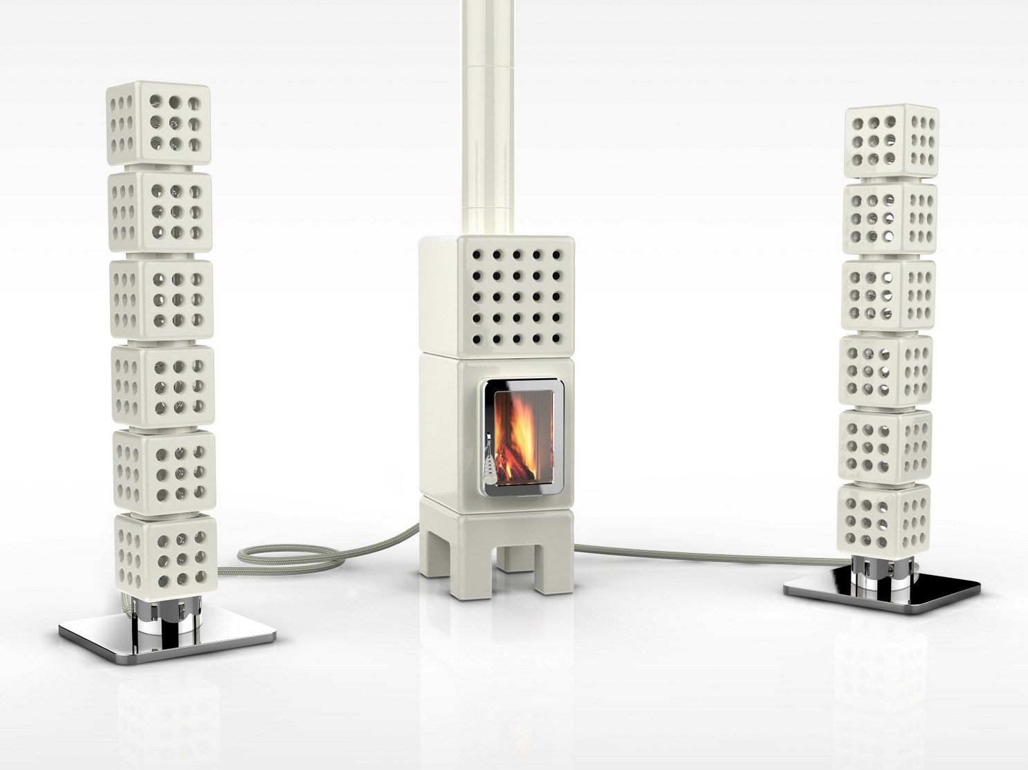 THERMOSTACK by LA CASTELLAMONTE - Stufa a legna in ceramica - 2