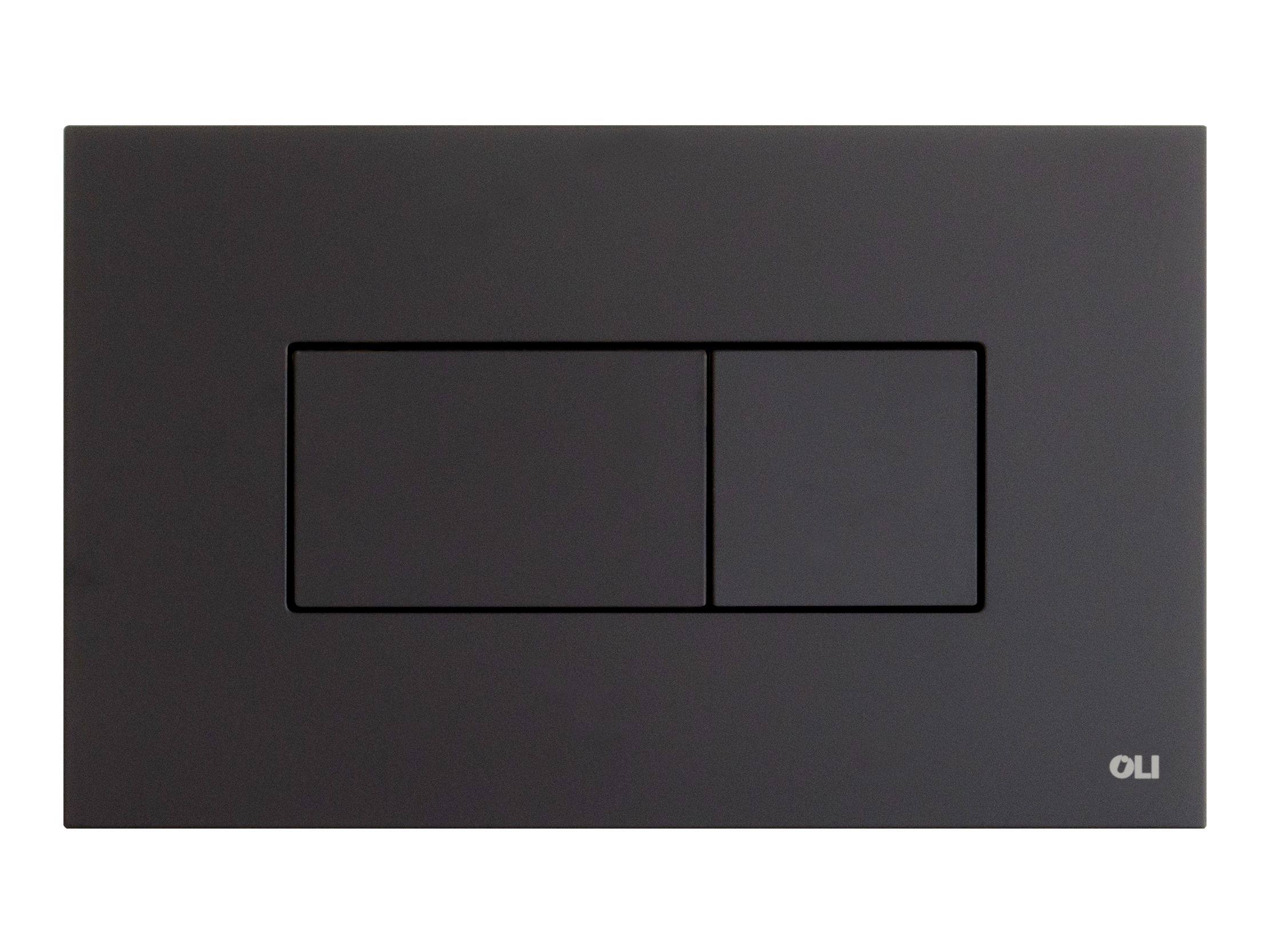 KARISMA NERO SOFT TOUCH by OLI - Placca di comando per wc in ABS