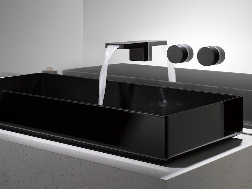 Miscelatore per Lavabo a Tre Fori in Ottone Made in Italy