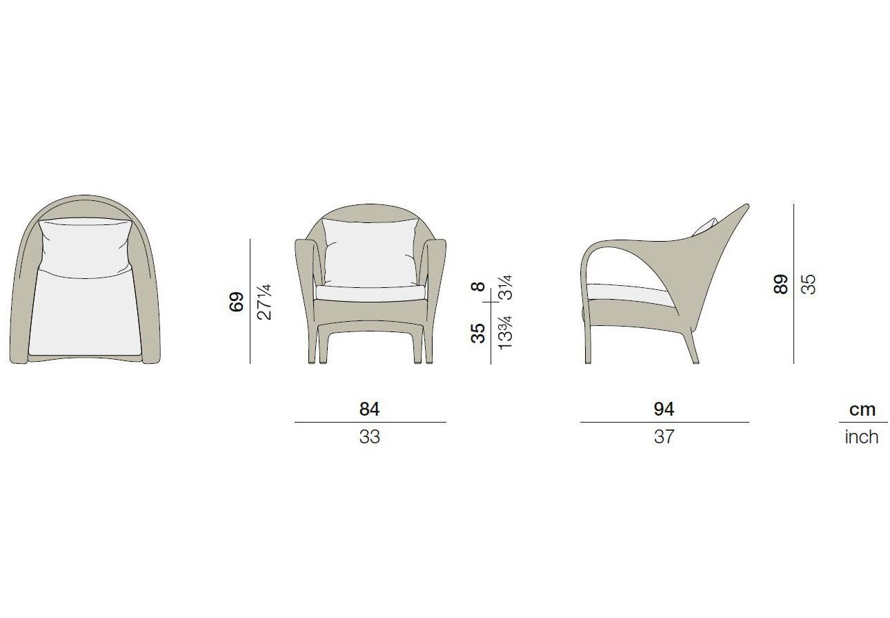 TANGO Garden armchair By Dedon design Richard Frinier