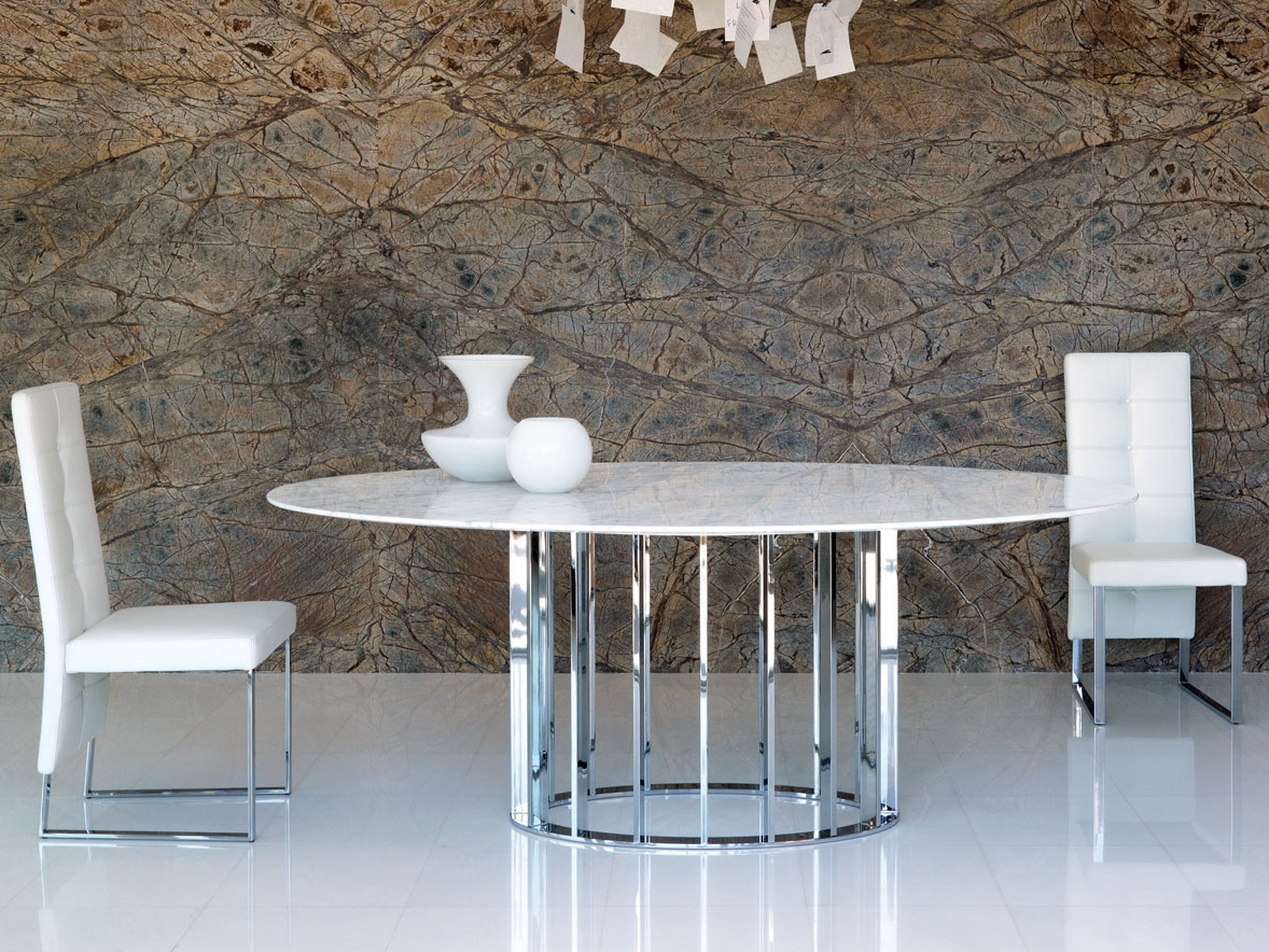 Contemporary style oval dining table EMBASSY By Italy Dream Design