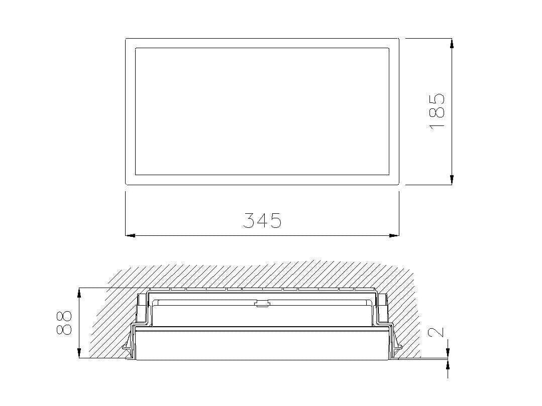 HYDRA GIGA Builtin emergency light By DAISALUX