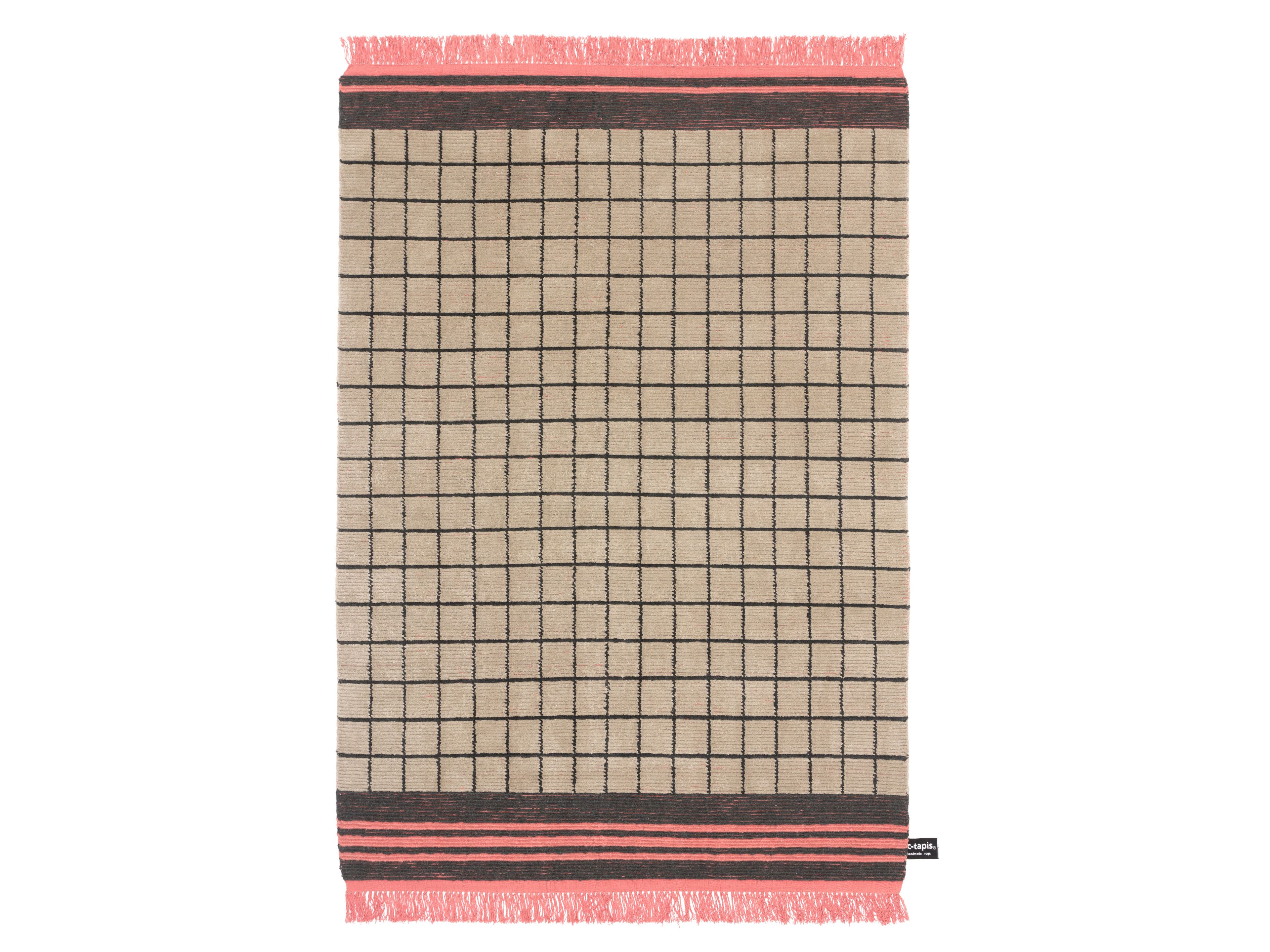 QUADRO CELESTE #15 by cc-tapis - Tappeto fatto a mano in lana a motivi geometrici