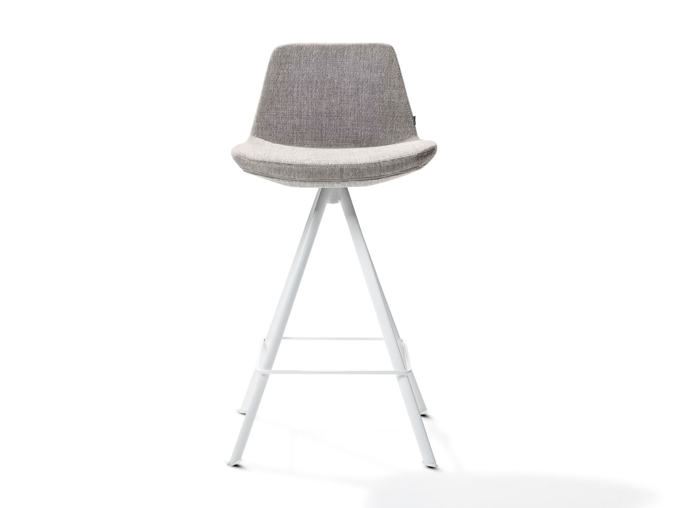 Upholstered trestlebased fabric stool RAFAEL Fabric stool Rafael