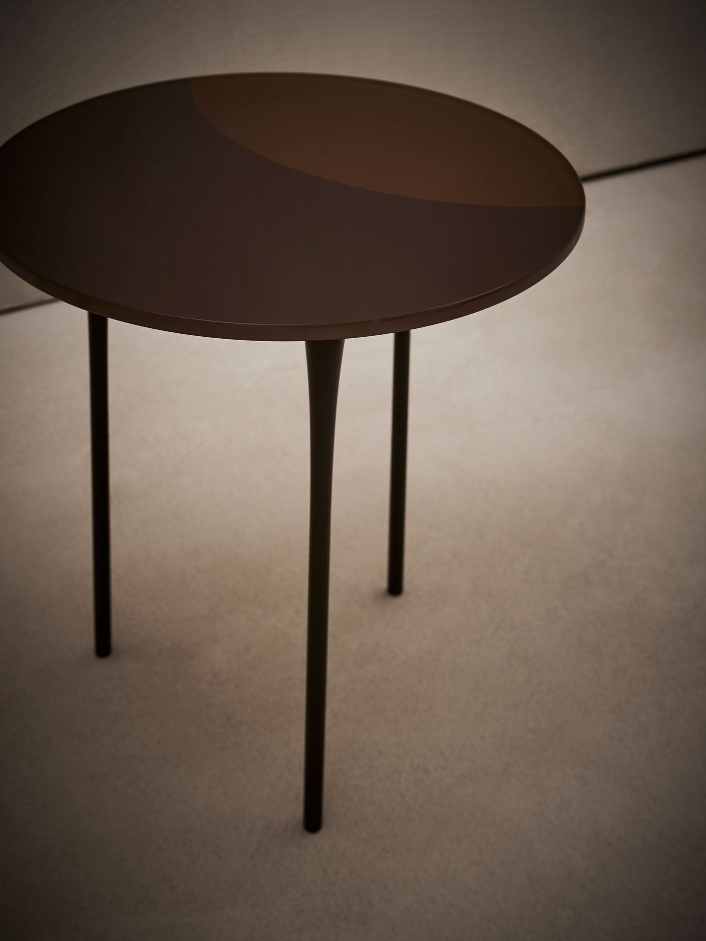 RAFFLES Round coffee table Stained glass coffee table / bedside table