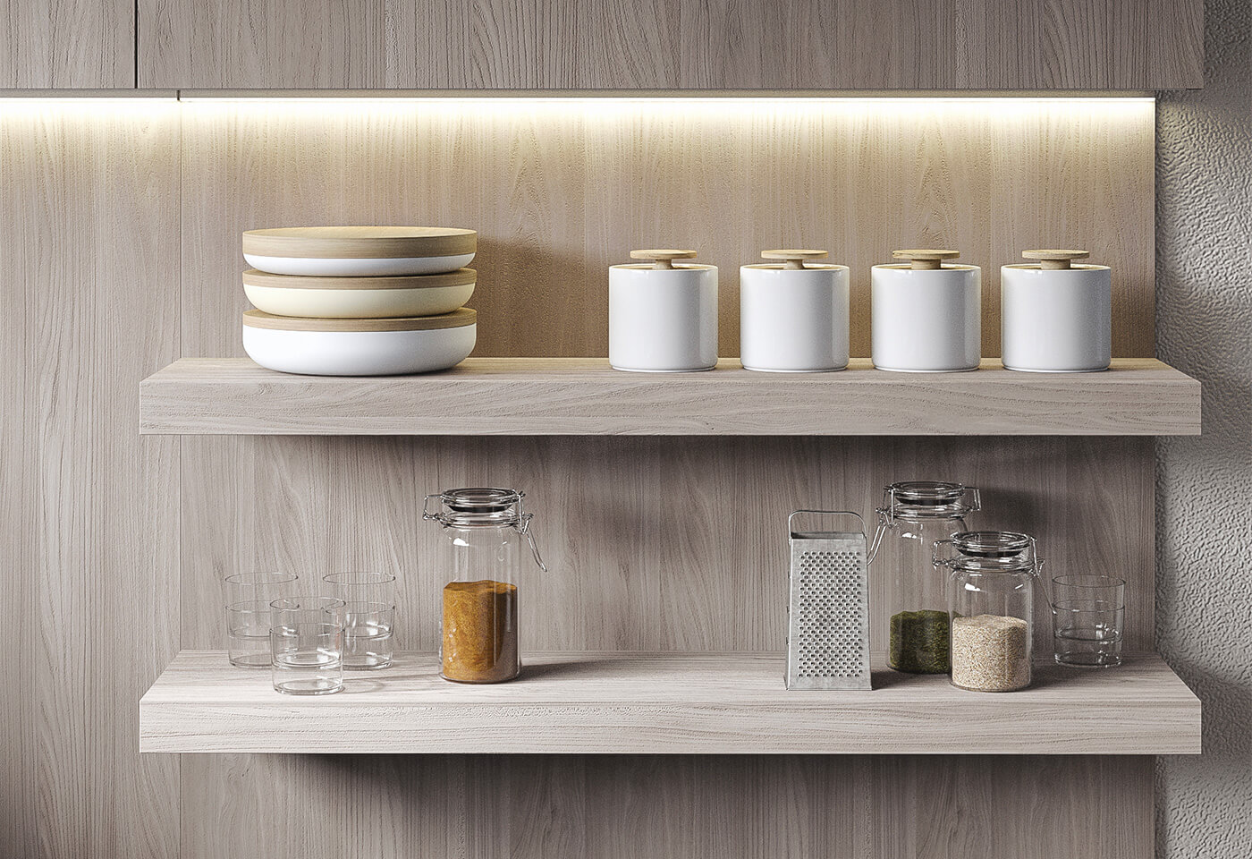 ROUND | Linear kitchen By ARREDO 3