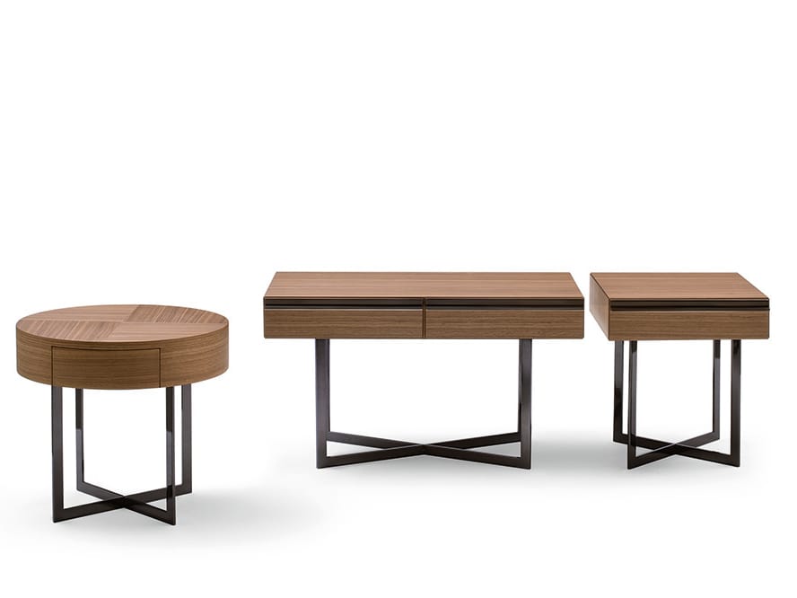 PROFILE Round bedside table Profile Collection By Bodema design