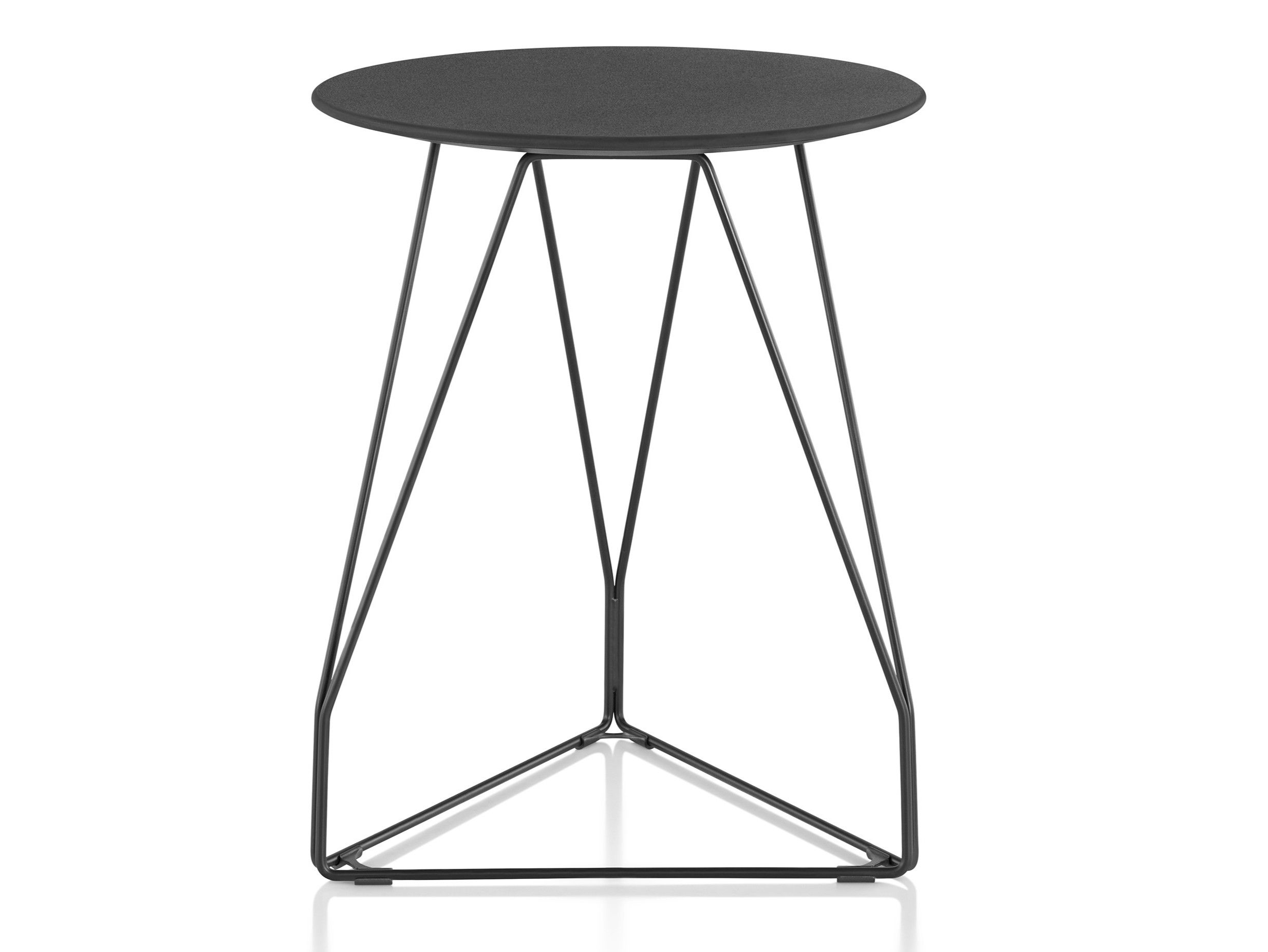 POLYGON WIRE Round metal coffee table By Herman Miller design Studio 7.5