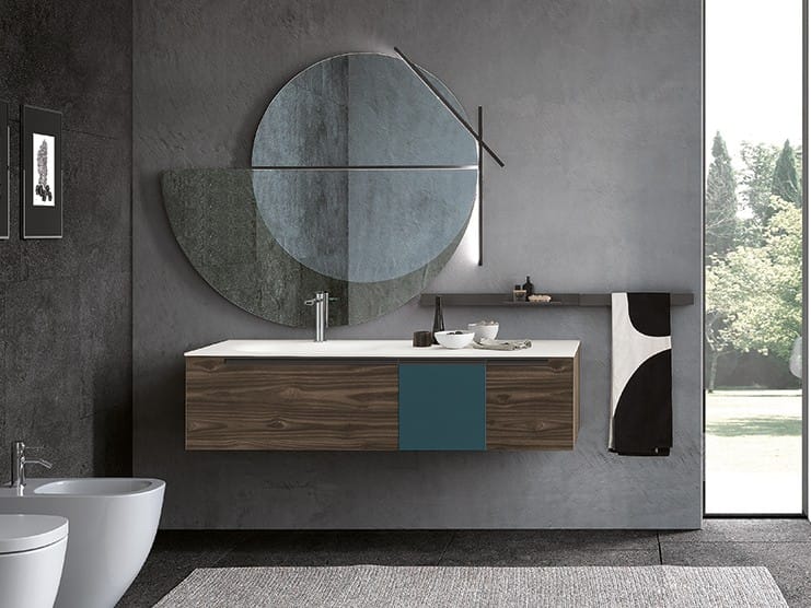 SIDE 02 by Archeda - Mobile lavabo con specchio