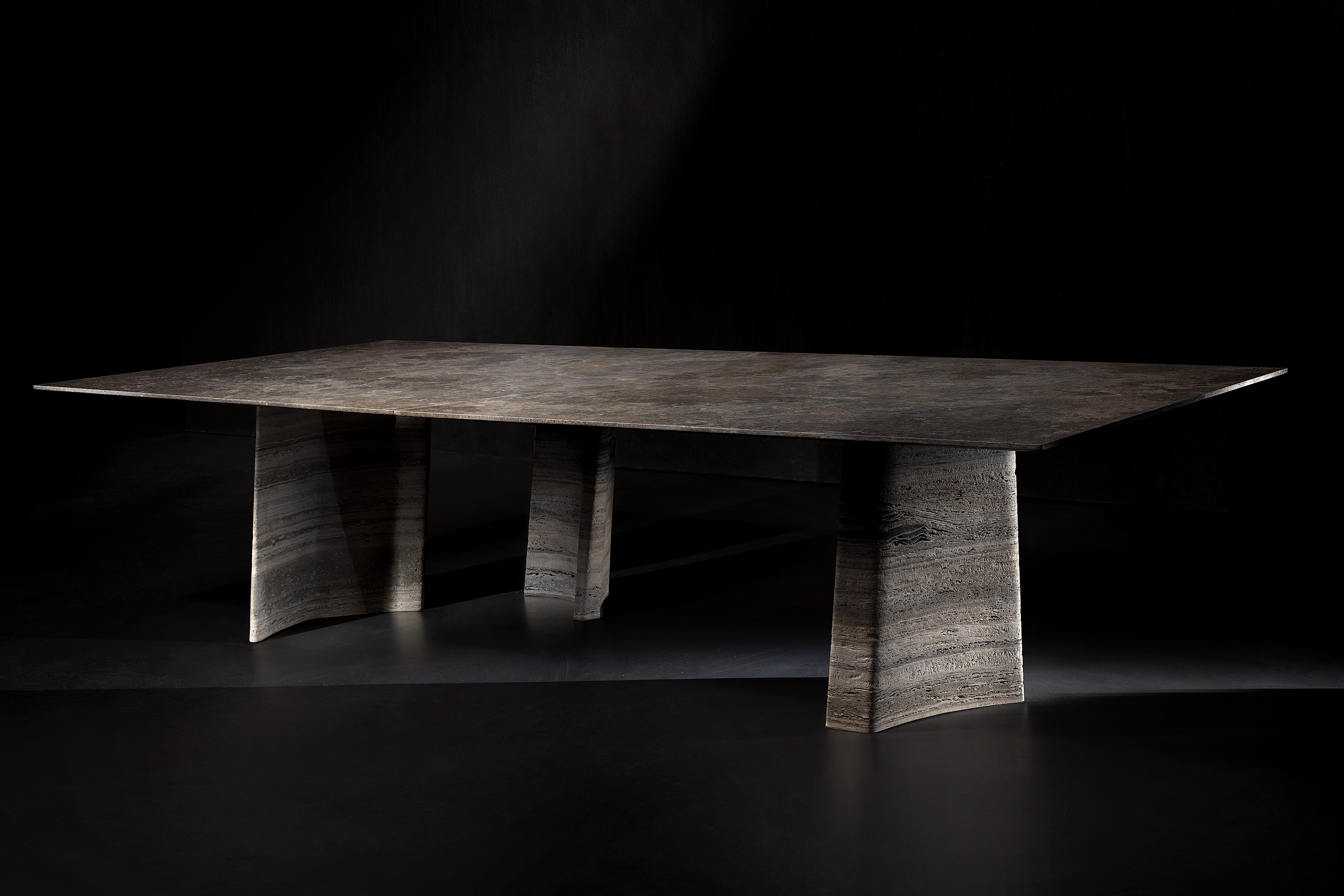 SISMA | Rapolano travertine table By Henge design Massimo Castagna