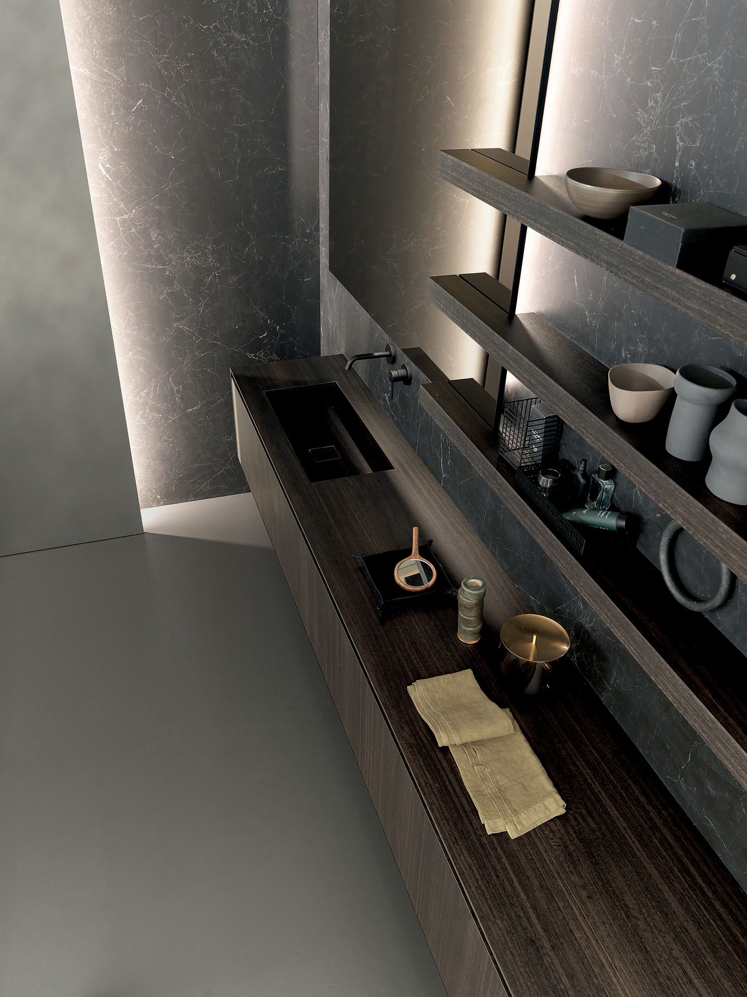 SKILL by MODULNOVA - Arredo bagno completo in laminato - 3