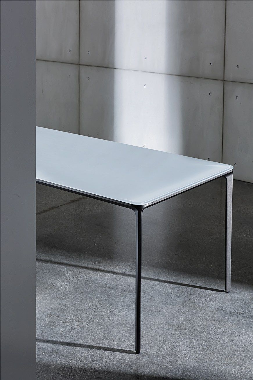 SLIM RECTANGULAR | Glass table Slim Collection By Sovet italia