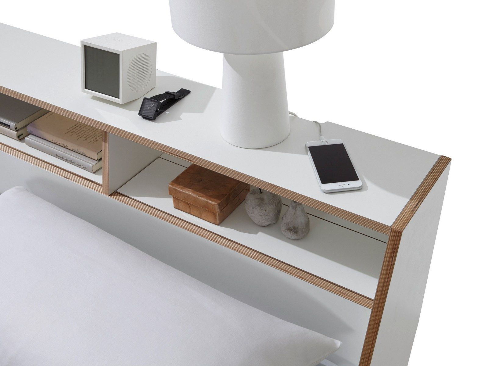 SLOPE Bed Bed with storage headboard By Müller Small Living design