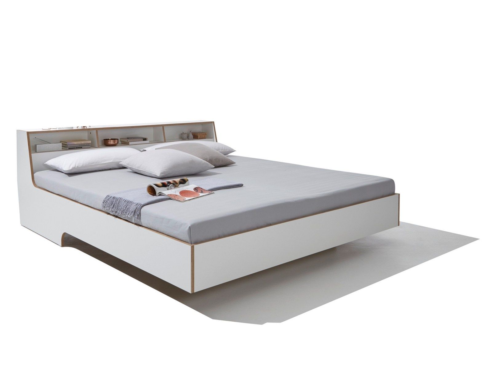 SLOPE Bed Bed with storage headboard By Müller Small Living design