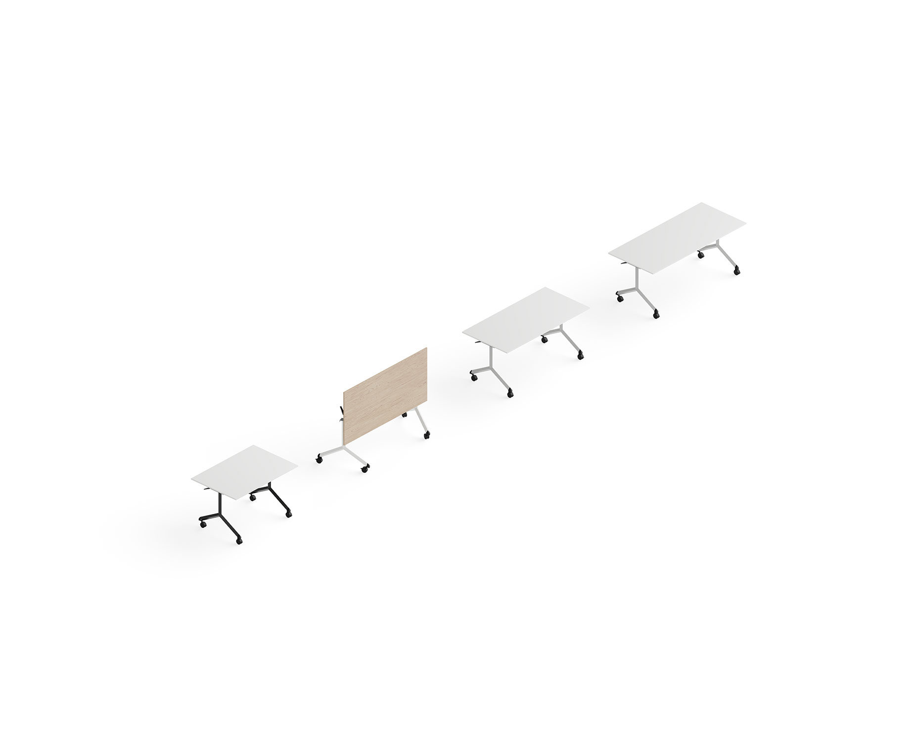 Office desk with fliptop with electrical outlets SOCRATE By IBEBI