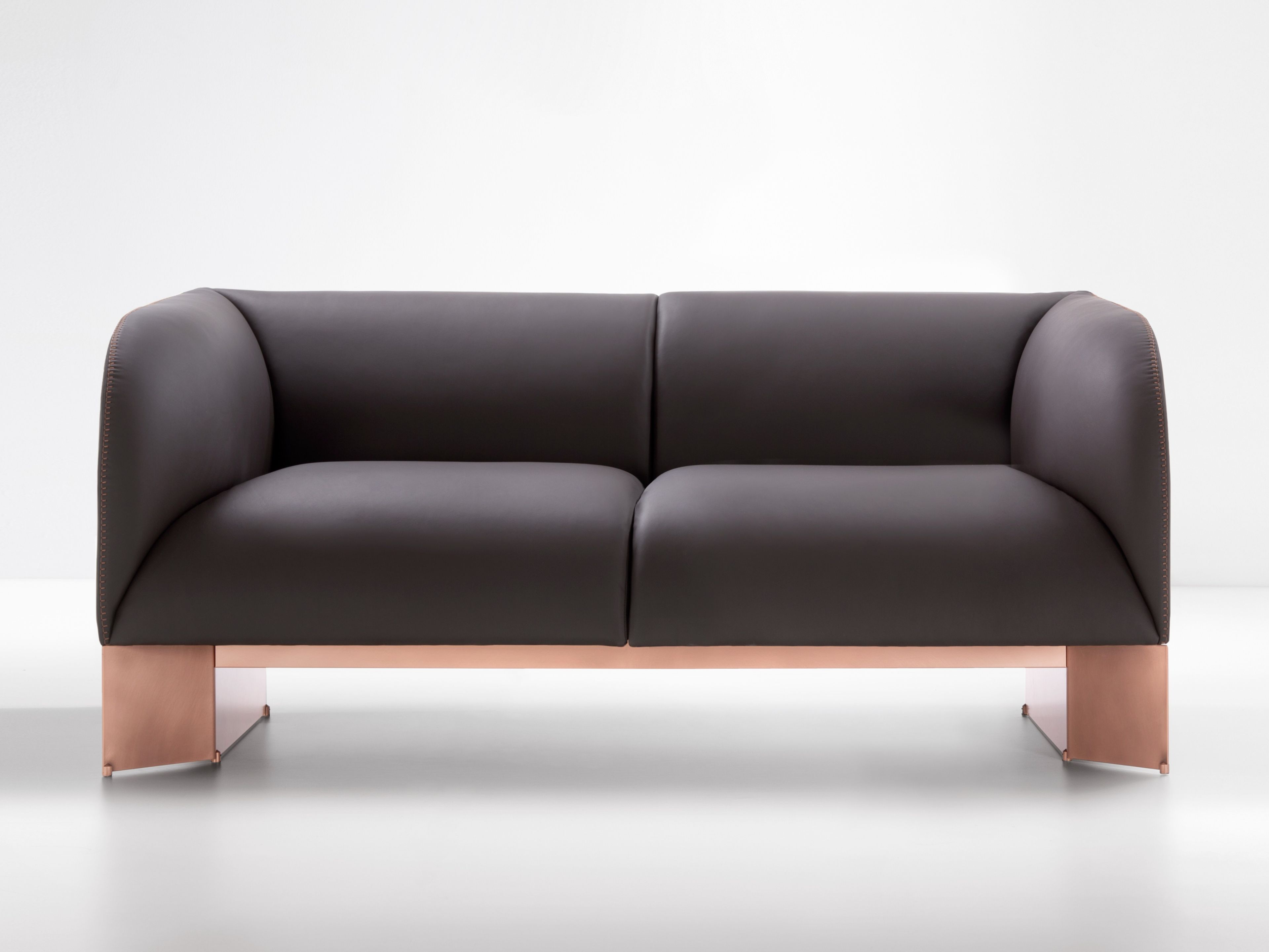 CARAVAN Leather sofa By DE CASTELLI design Emilio Nanni