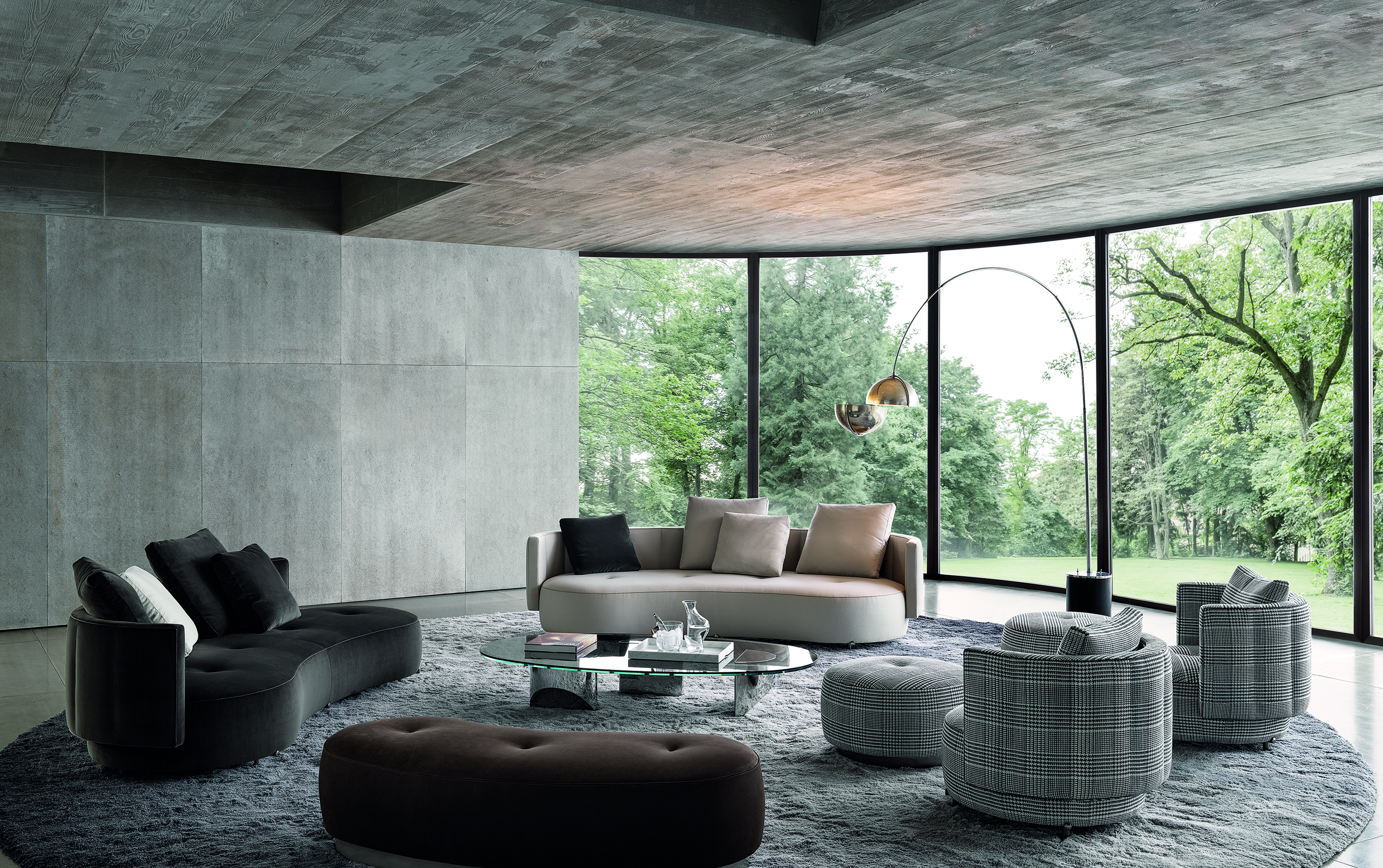 TORII BOLD 沙发 By Minotti | design Nendo
