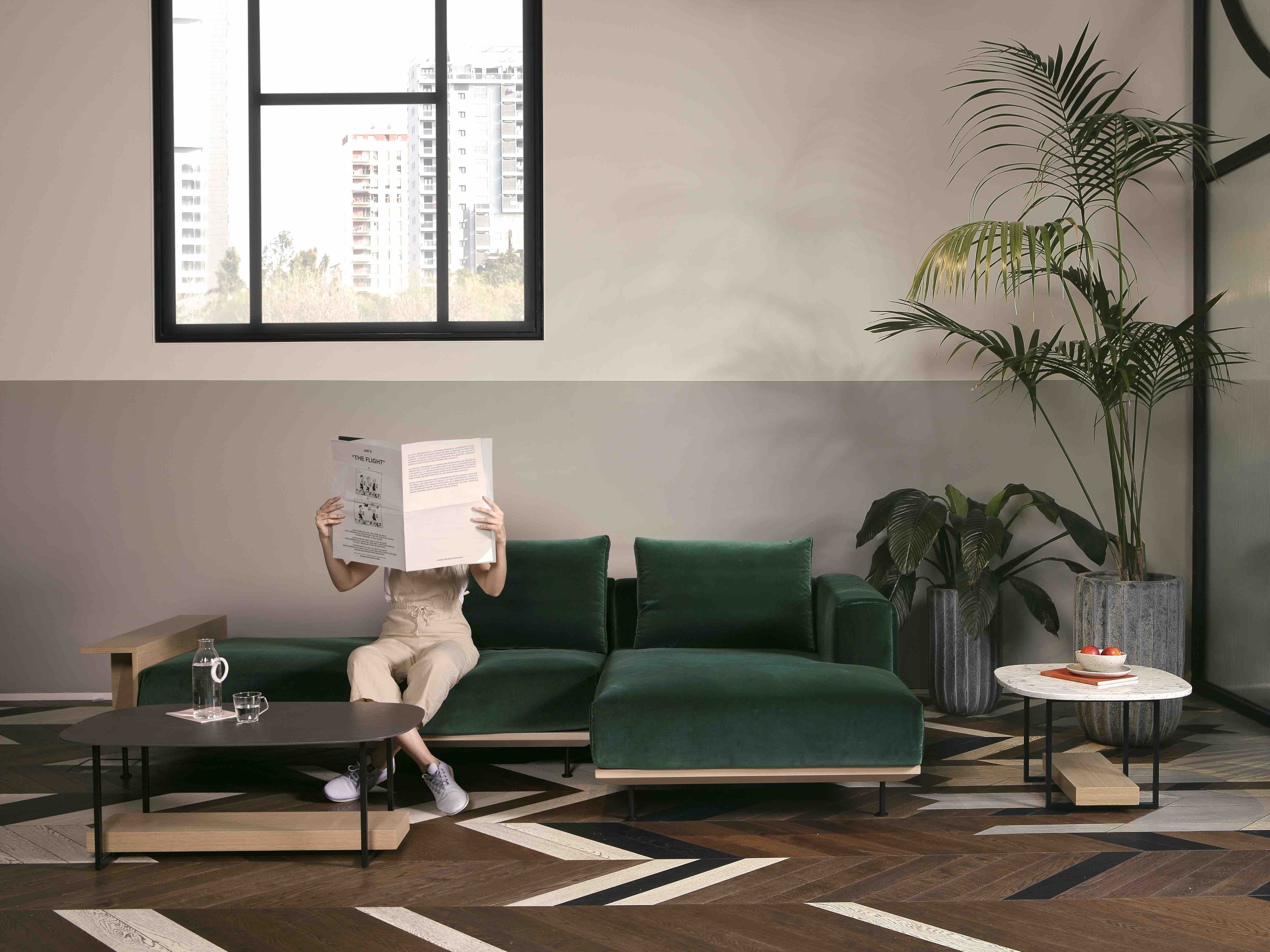 NOAH | Sofa with chaise longue NOAH Collection By Lebom design David ...