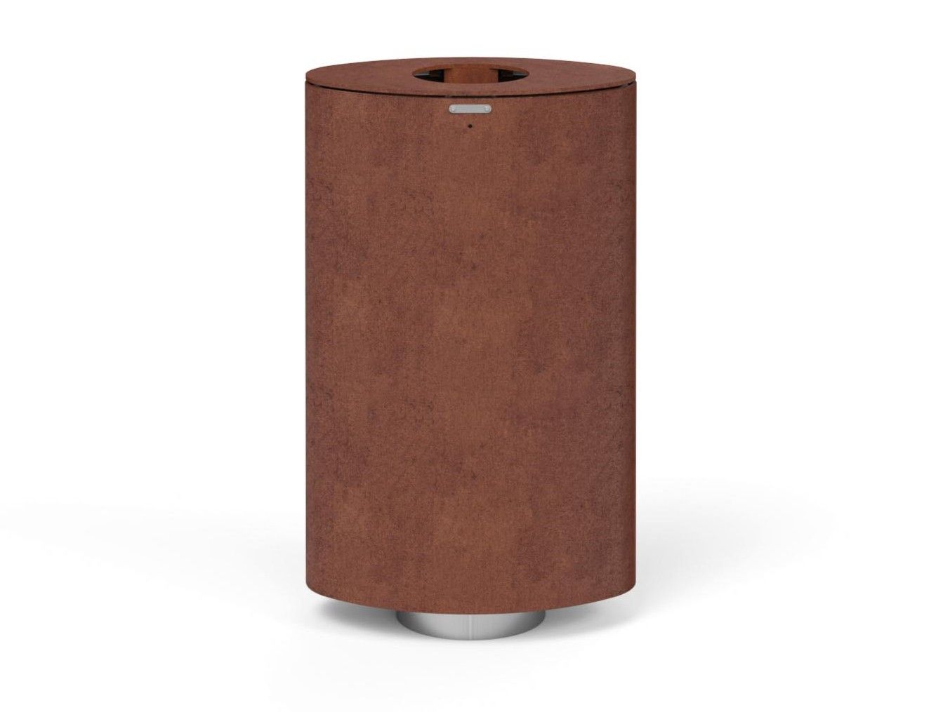 SPENCER E Corten™ litter bin Outdoor Corten™ litter bin with lid By