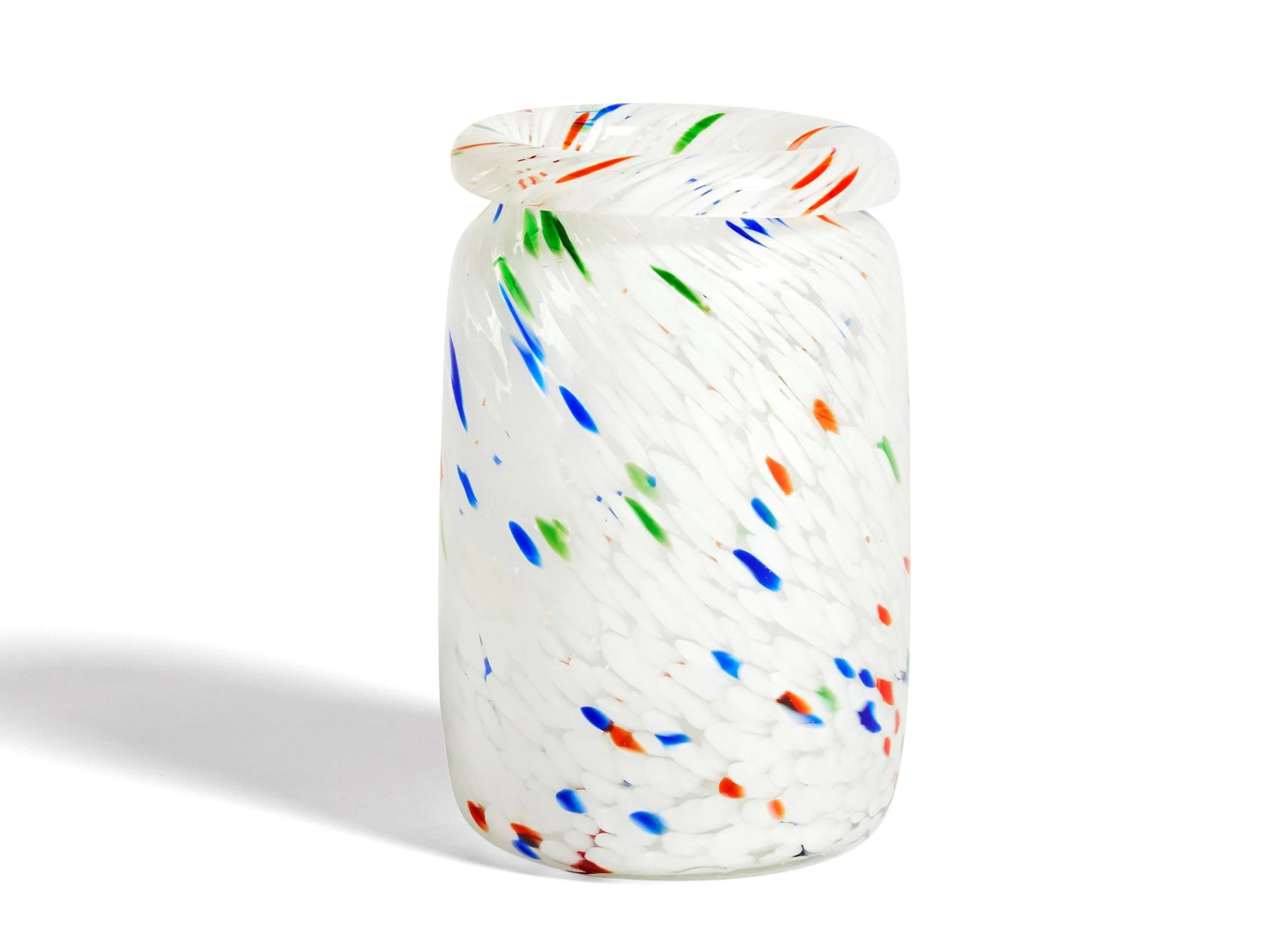 SPLASH WHITE DOT Vase By Hay
