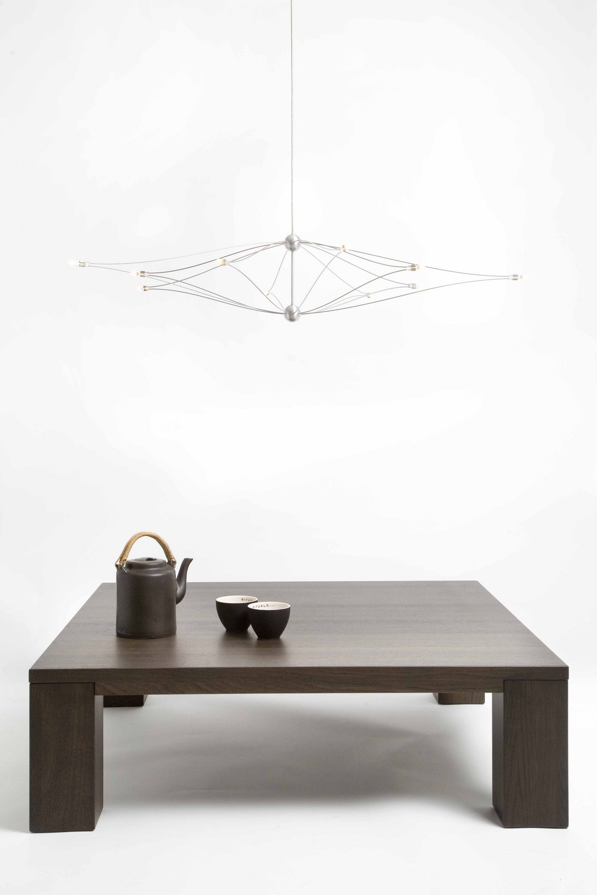Lampadario a luce diretta e indiretta in acciaio inox SPOETNIK By ...