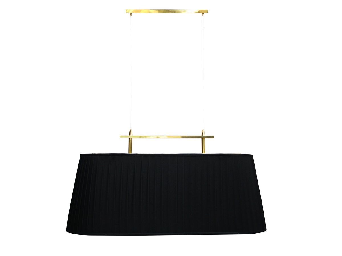 Fabric and brass pendant lamp SPRINGFIELD By Porustudio