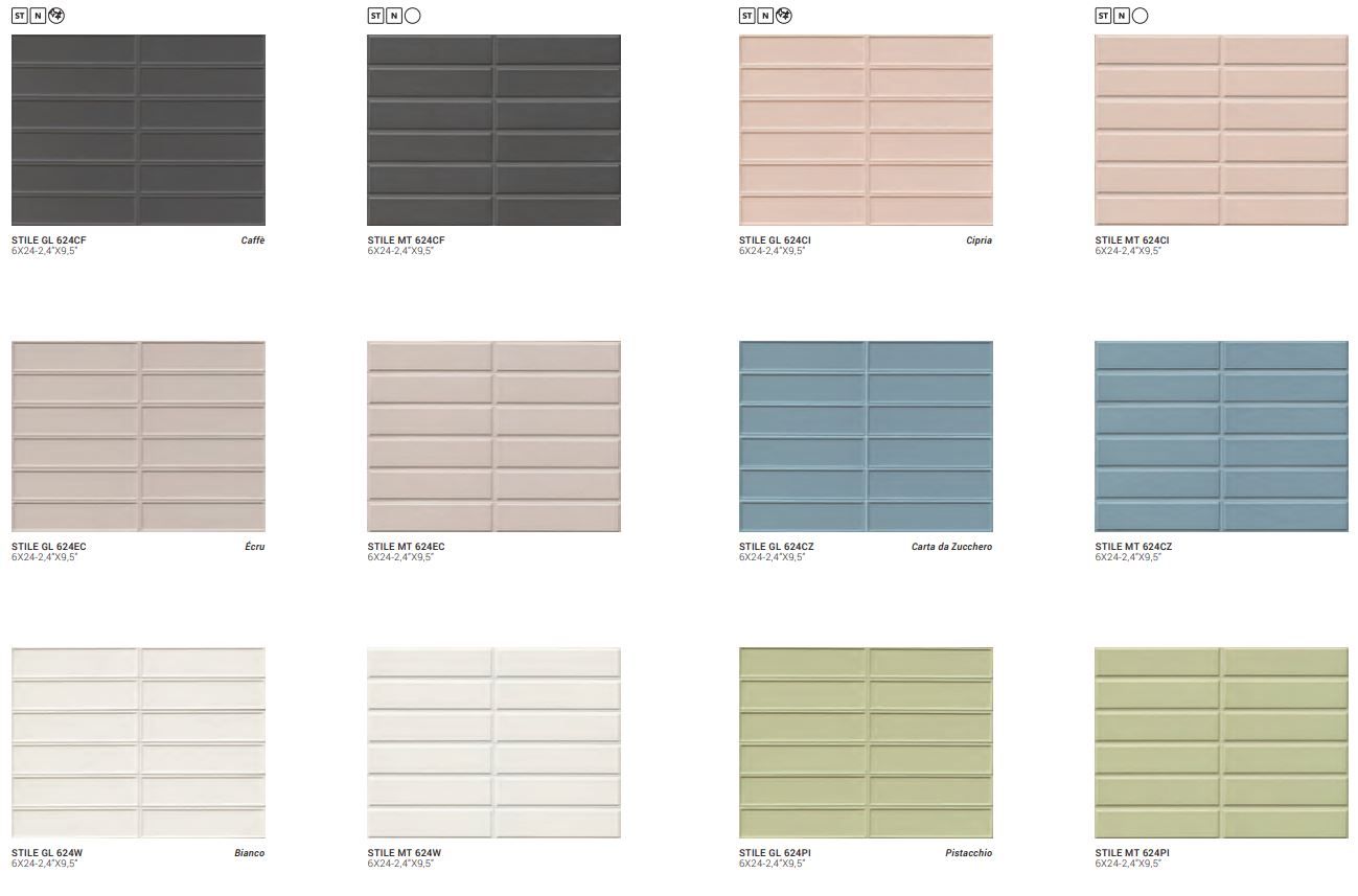 Doublefired ceramic wall tiles STILE CF Stile Collection By Imola