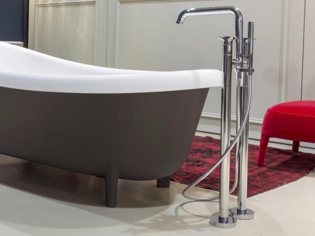 Floor standing bathtub tap with hand shower TIMBRO Bathtub tap Timbro