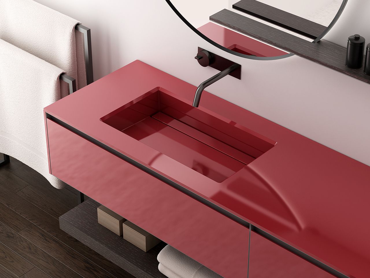 TOSCA 04 by Karol - Mobile lavabo singolo con cassetti - 4