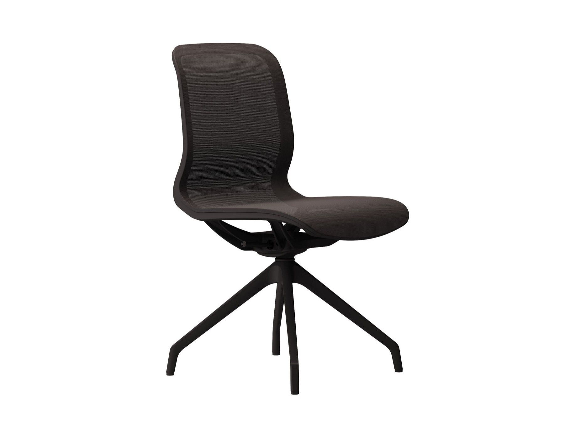 TRAMA Swivel trestlebased mesh office chair By Las Mobili