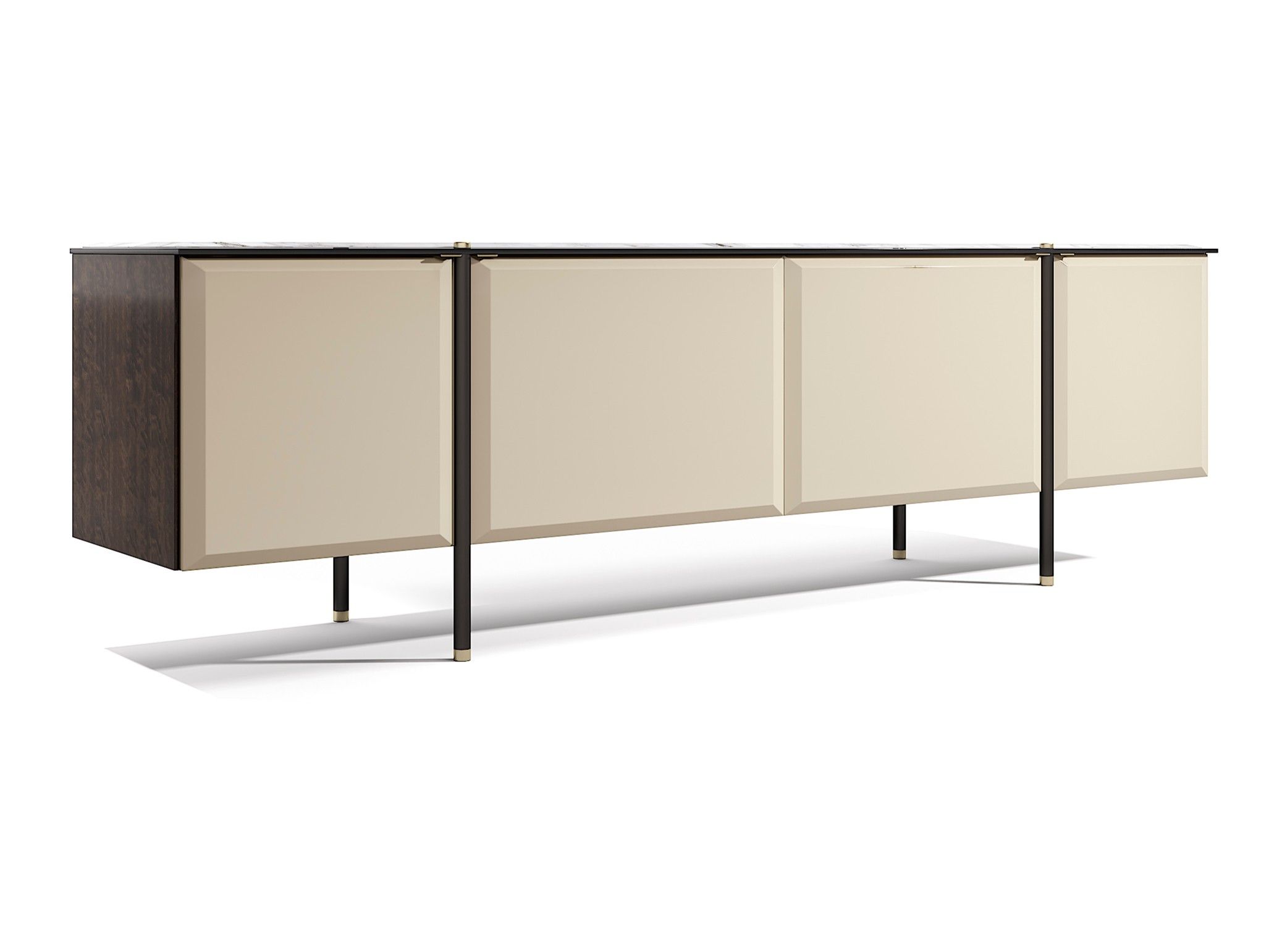 TUDOR by Capital Collection - Madia in legno e marmo con ante a battente