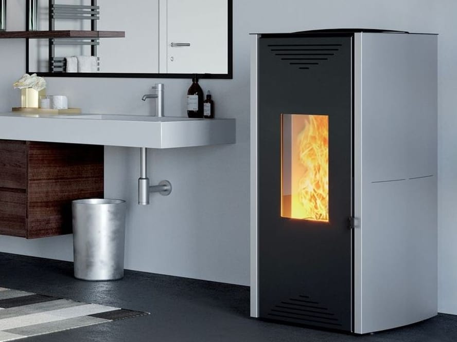 TUGA by CAMINETTI MONTEGRAPPA - Termostufa a pellet in acciaio