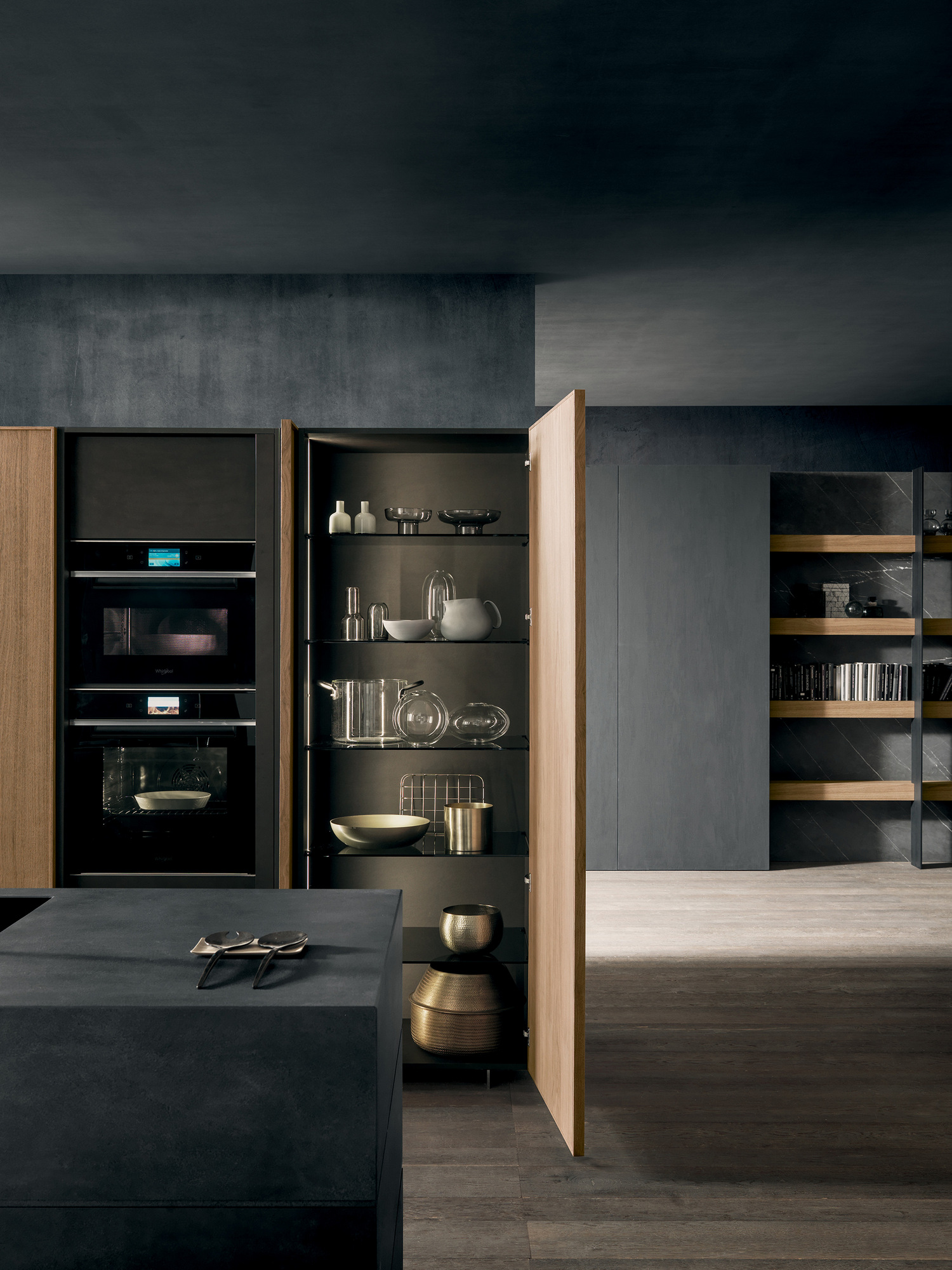 Kitchen with island without handles TWENTY FRAME Twenty Collection By ...