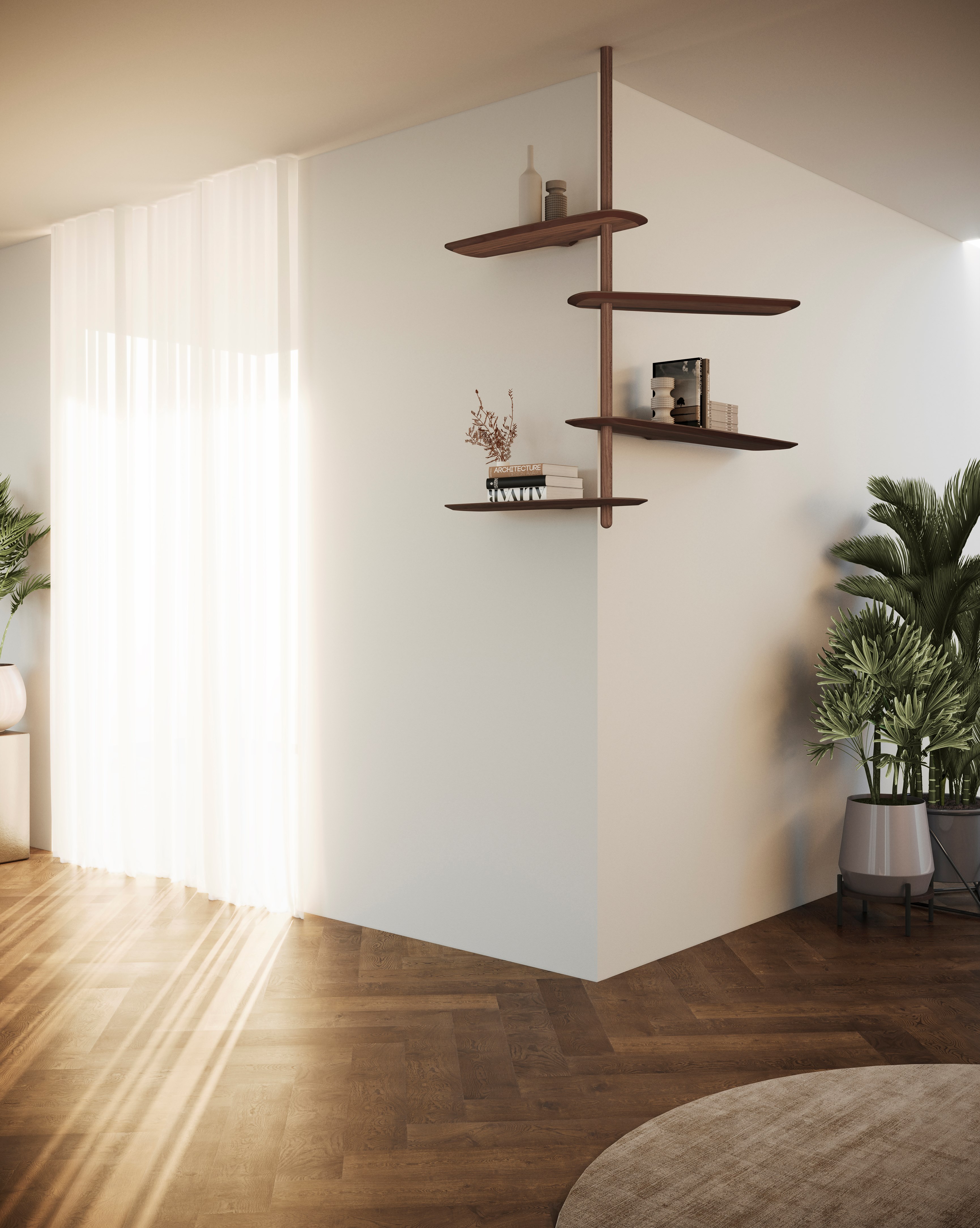 UNICA | Floating shelving unit Unica Collection By nomon design Andrés