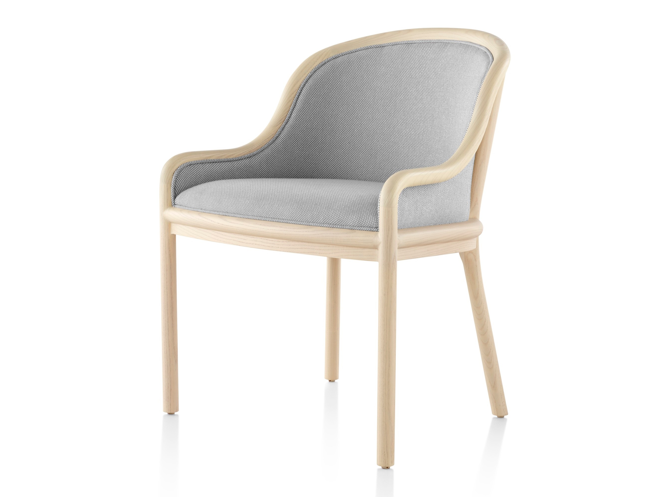 LANDMARK Upholstered Fabric Chair With Armrests By Herman Miller 