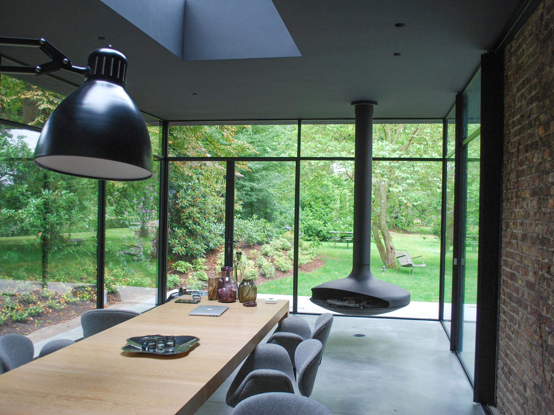 VERTIGO | Porta-finestra by Ercole - Porta-finestra a battente in acciaio e vetro con serratura