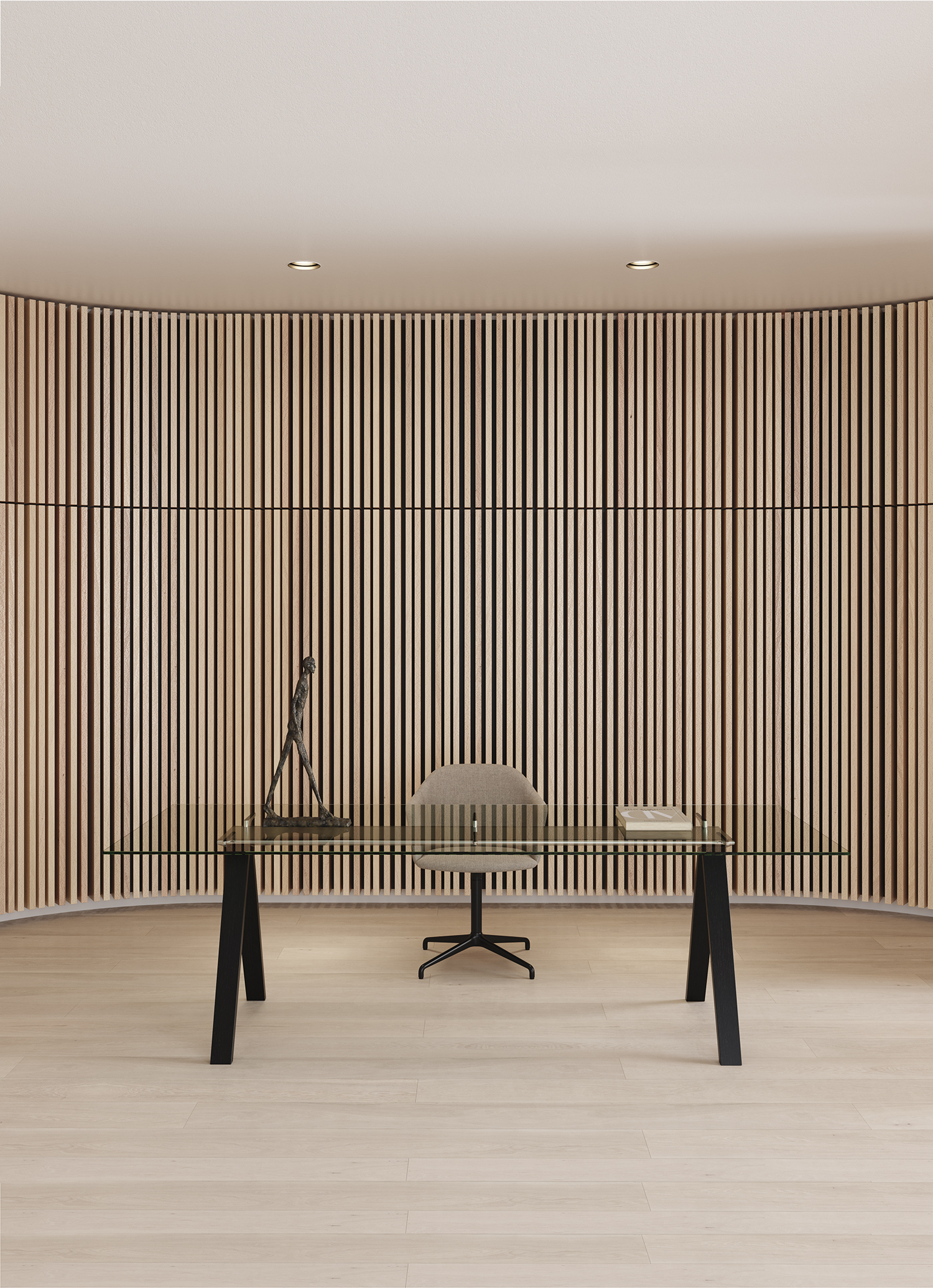 VIS DIRECTIONAL | Glass office desk By BK Contract design Gabriel Teixidó