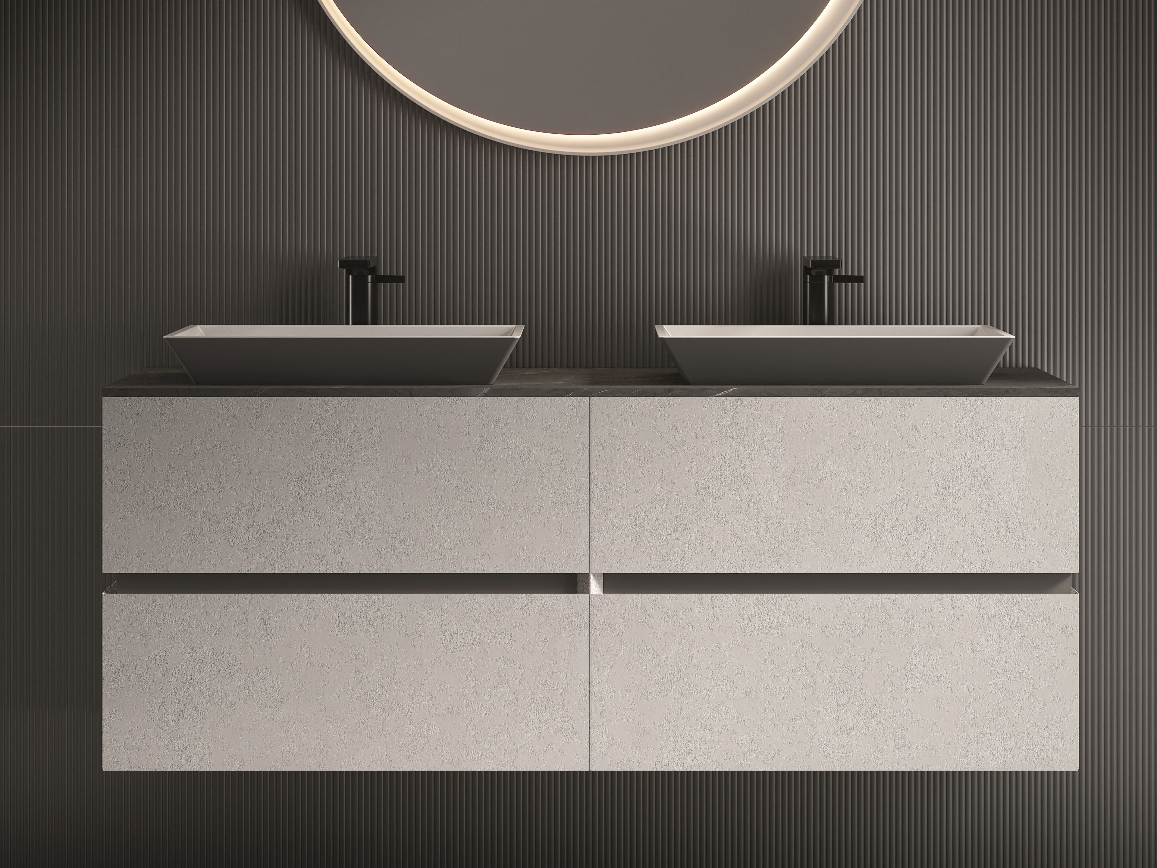 ROK by Fiora - Mobile lavabo doppio sospeso