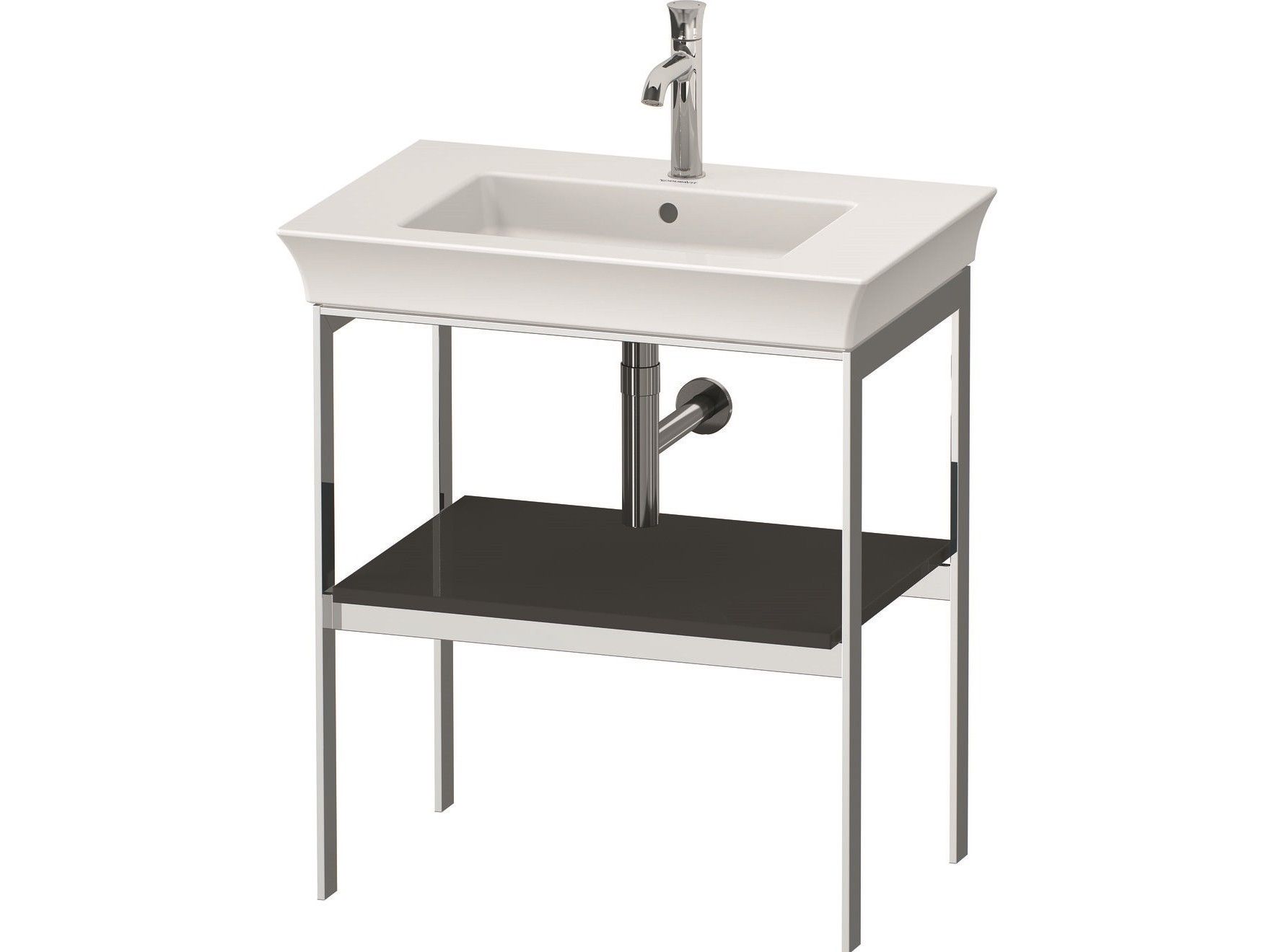 WHITE TULIP WT4540 / WT4541 Floorstanding single metal console sink By