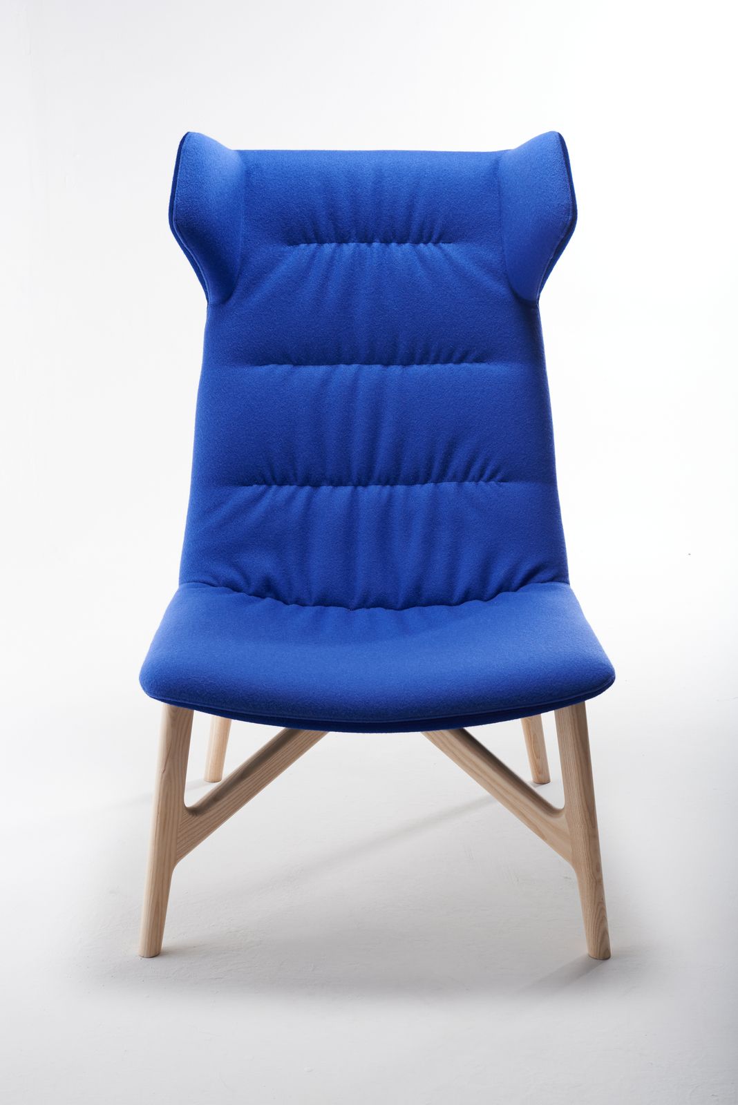 ANJO Wing highback wool armchair By SOFTLINE 1979