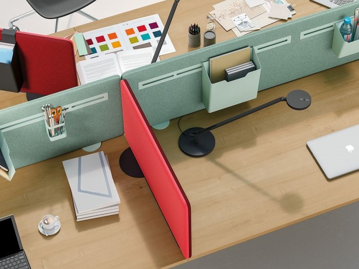 Divisori Da Scrivania Regolabili - 2 Pezzi, Paravento Per Ufficio, Biblioteca, Aula - Foto 6