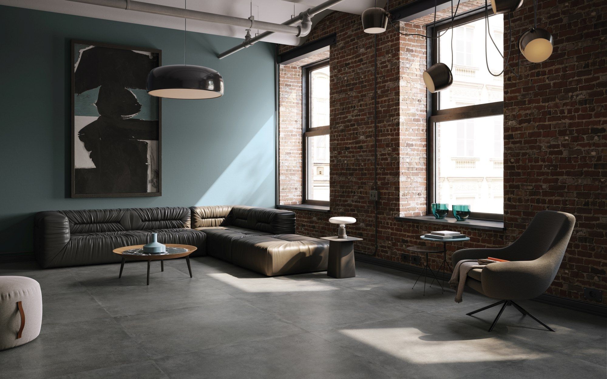 YOURMATCH | Pavimento by Supergres - Pavimento in gres porcellanato effetto cemento - 2