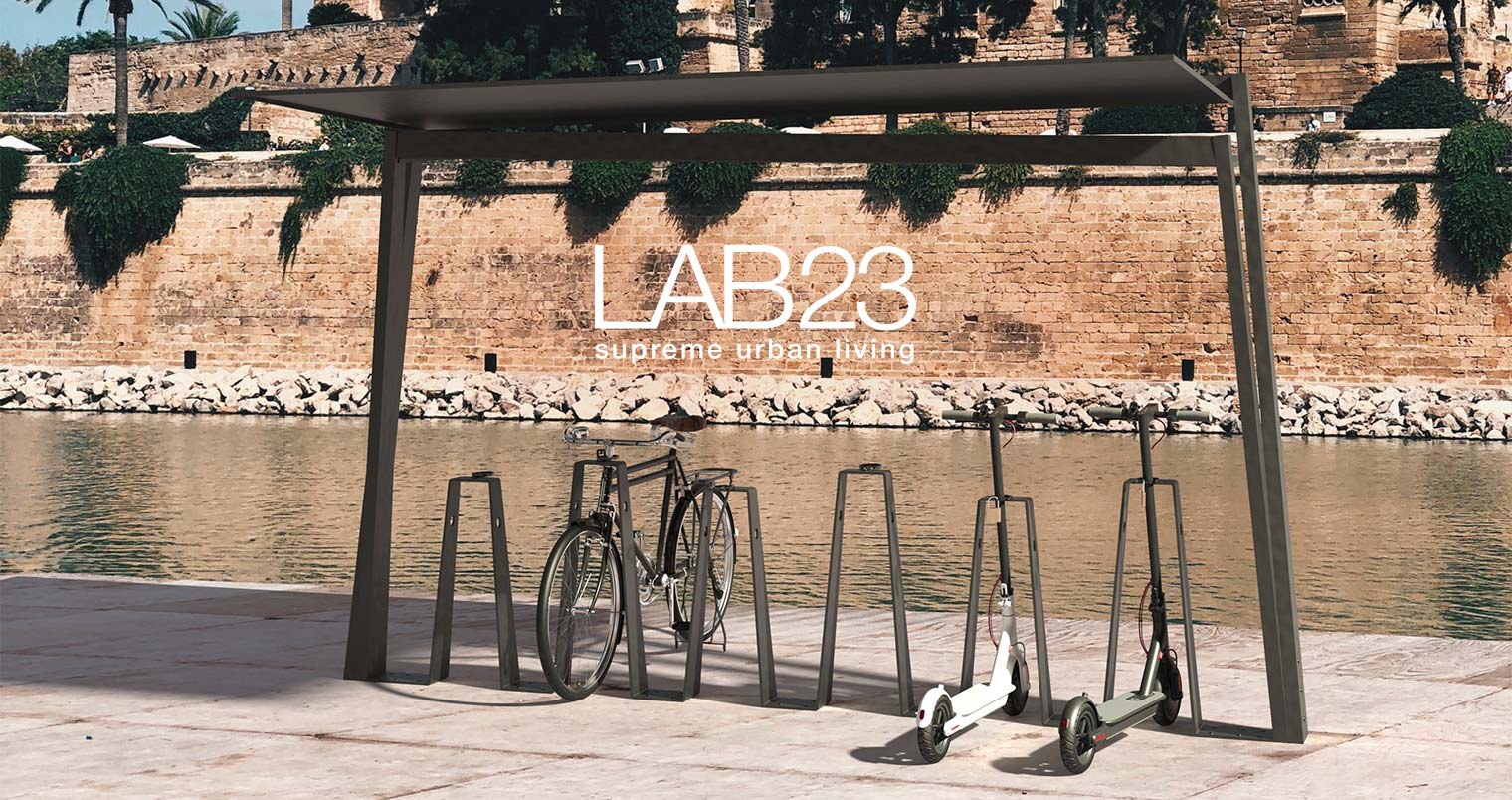 Bike and electric scooters rack Wave Strip by LAB23